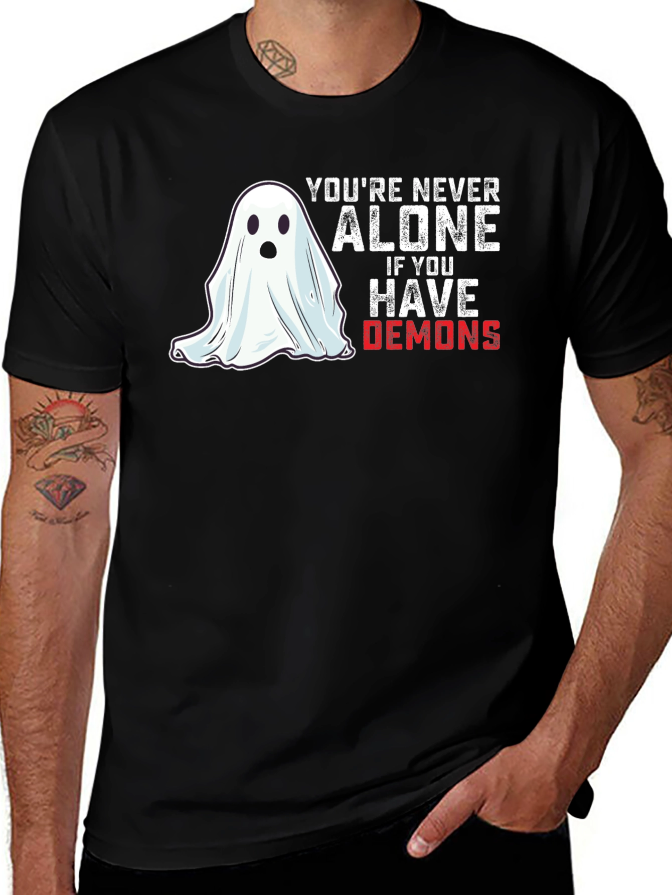 Youre Never Alone Ghost T-Shirt