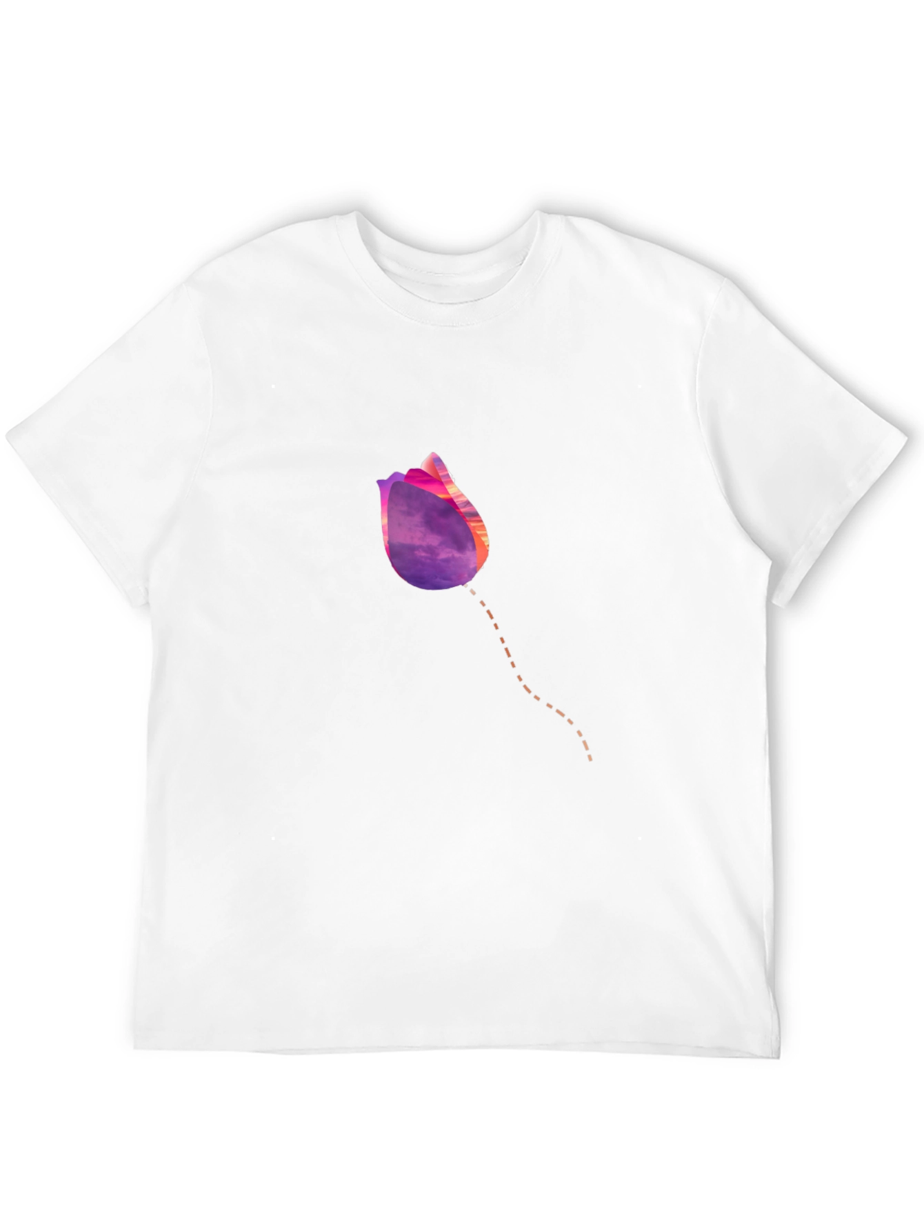 Tulip Sunset Graphic T-Shirt - Modern Casual Tee