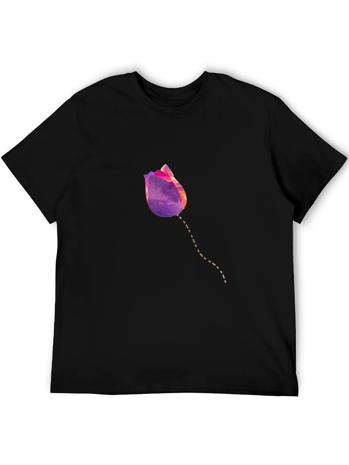 Tulip Sunset Graphic T-Shirt - Modern Casual Tee