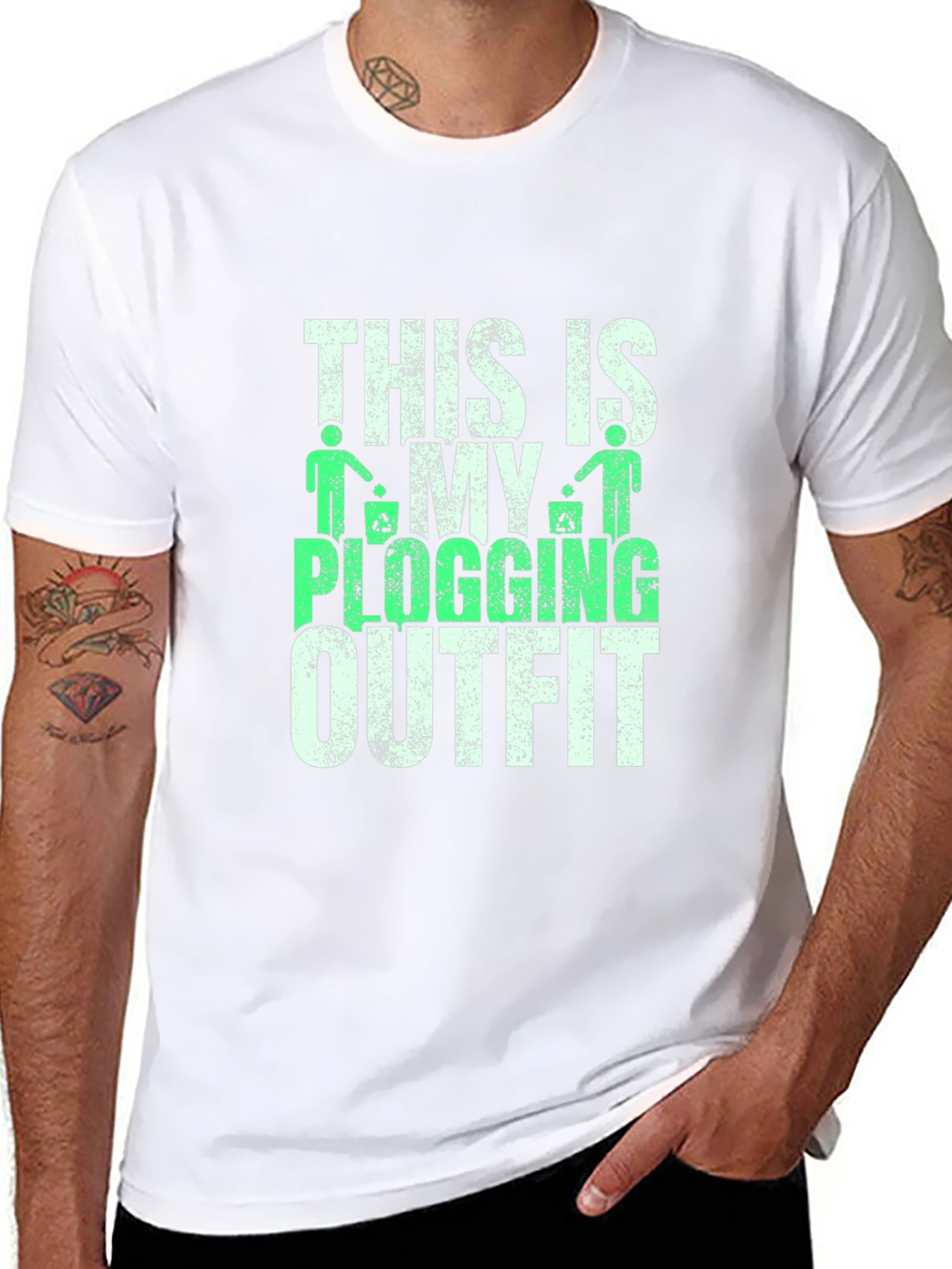 Plogging Outfit T-Shirt - Eco-Friendly Design