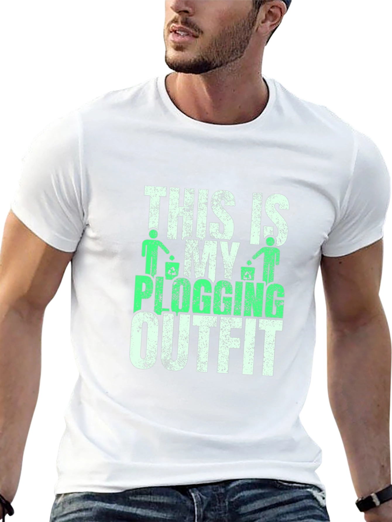 Plogging Outfit T-Shirt - Eco-Friendly Design