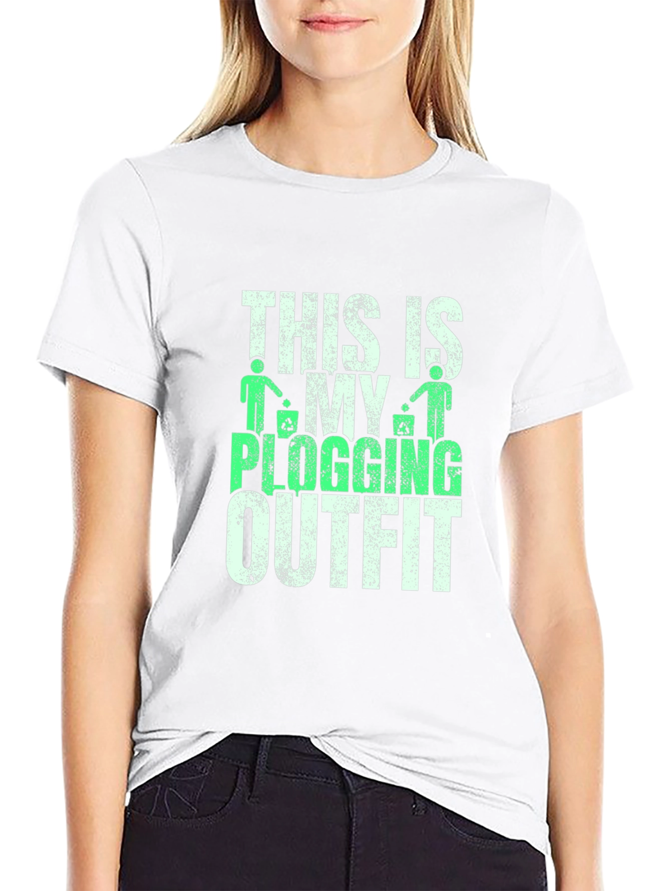 Plogging Outfit T-Shirt - Eco-Friendly Design