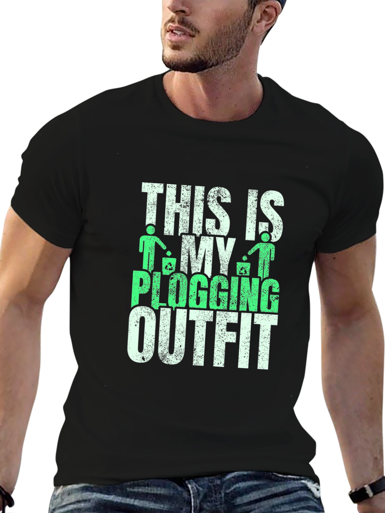 Plogging Outfit T-Shirt - Eco-Friendly Design
