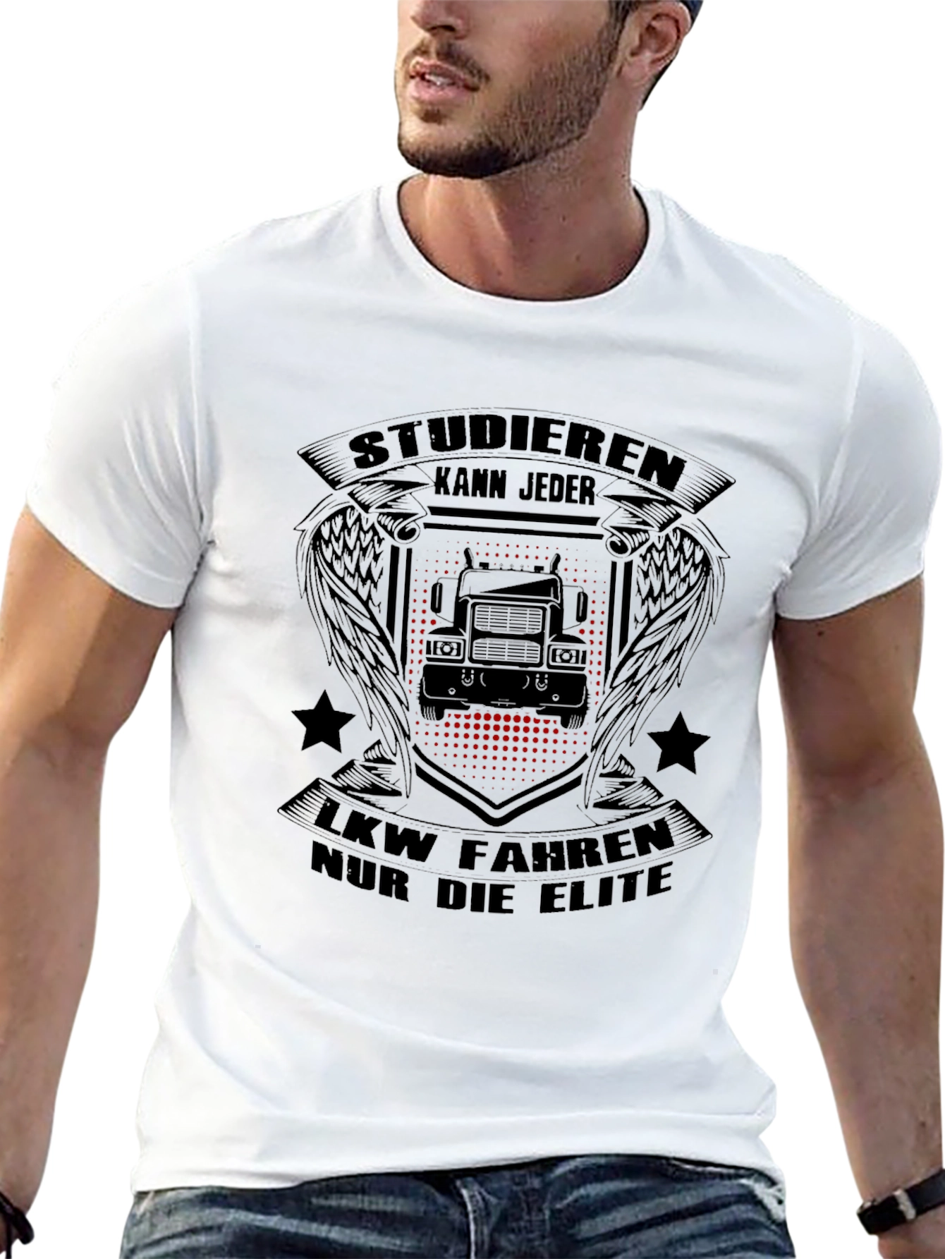 Studieren Kann Jeder T-Shirt - Trucker Elite Tee