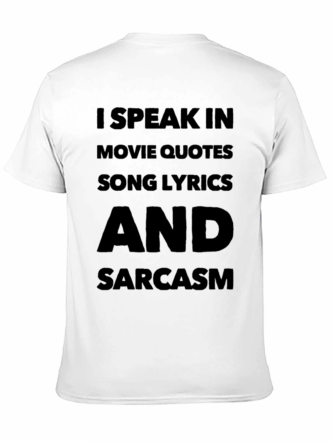 I Speak in Movie Quotes Black T-Shirt