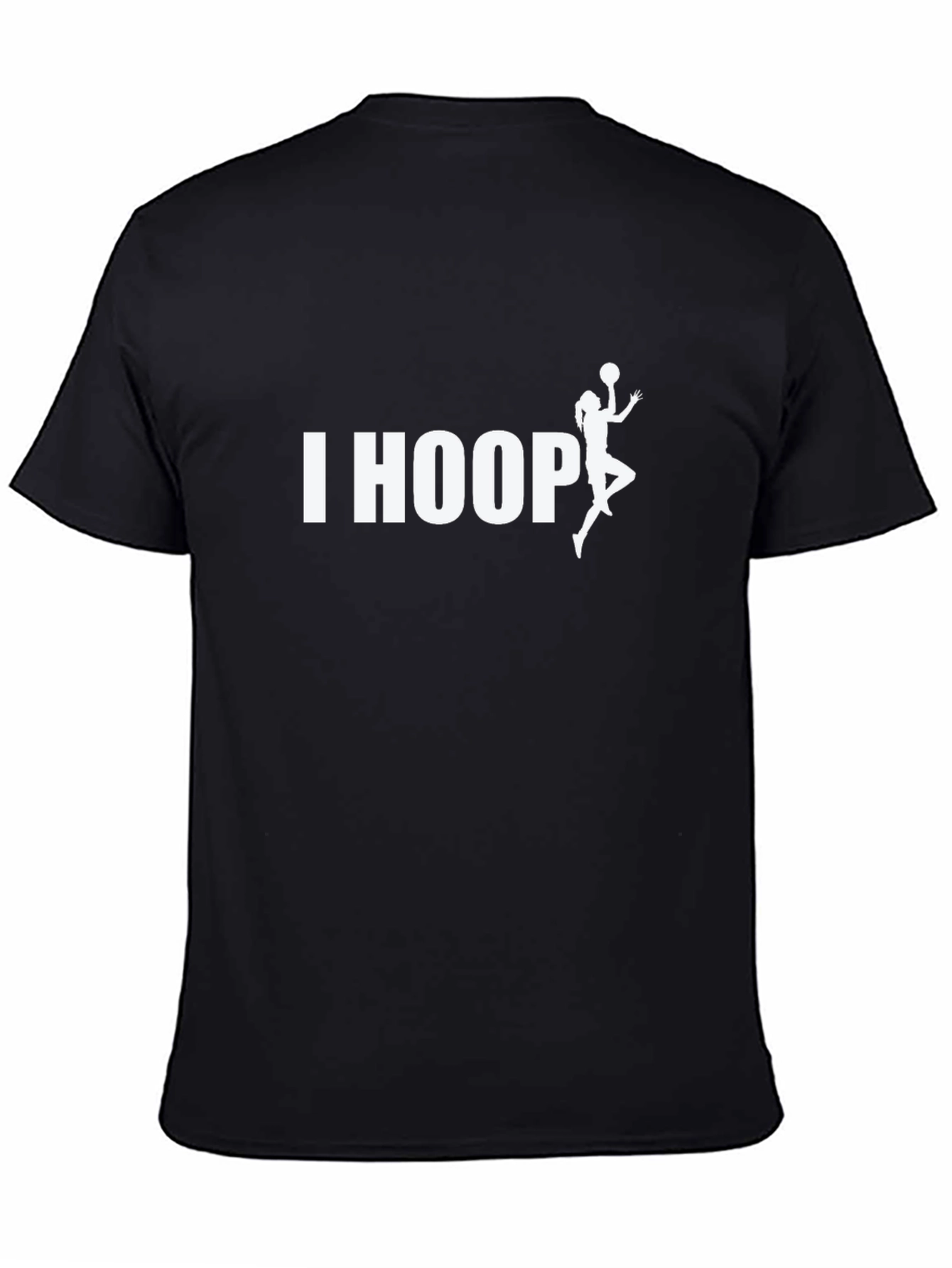 I Hoop Basketball T-Shirt - Black Graphic Tee