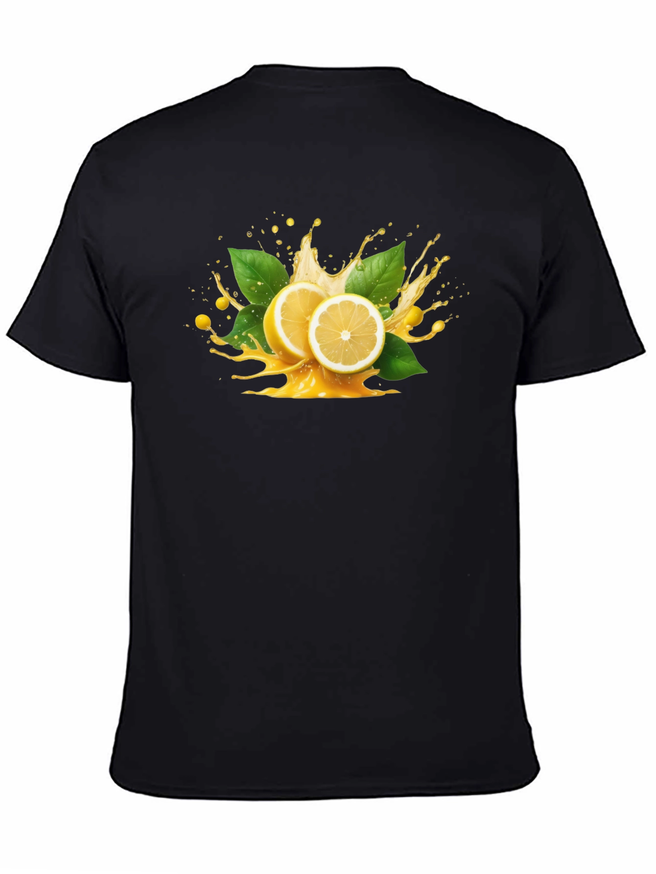 Lemon Splash Graphic Tee - Black