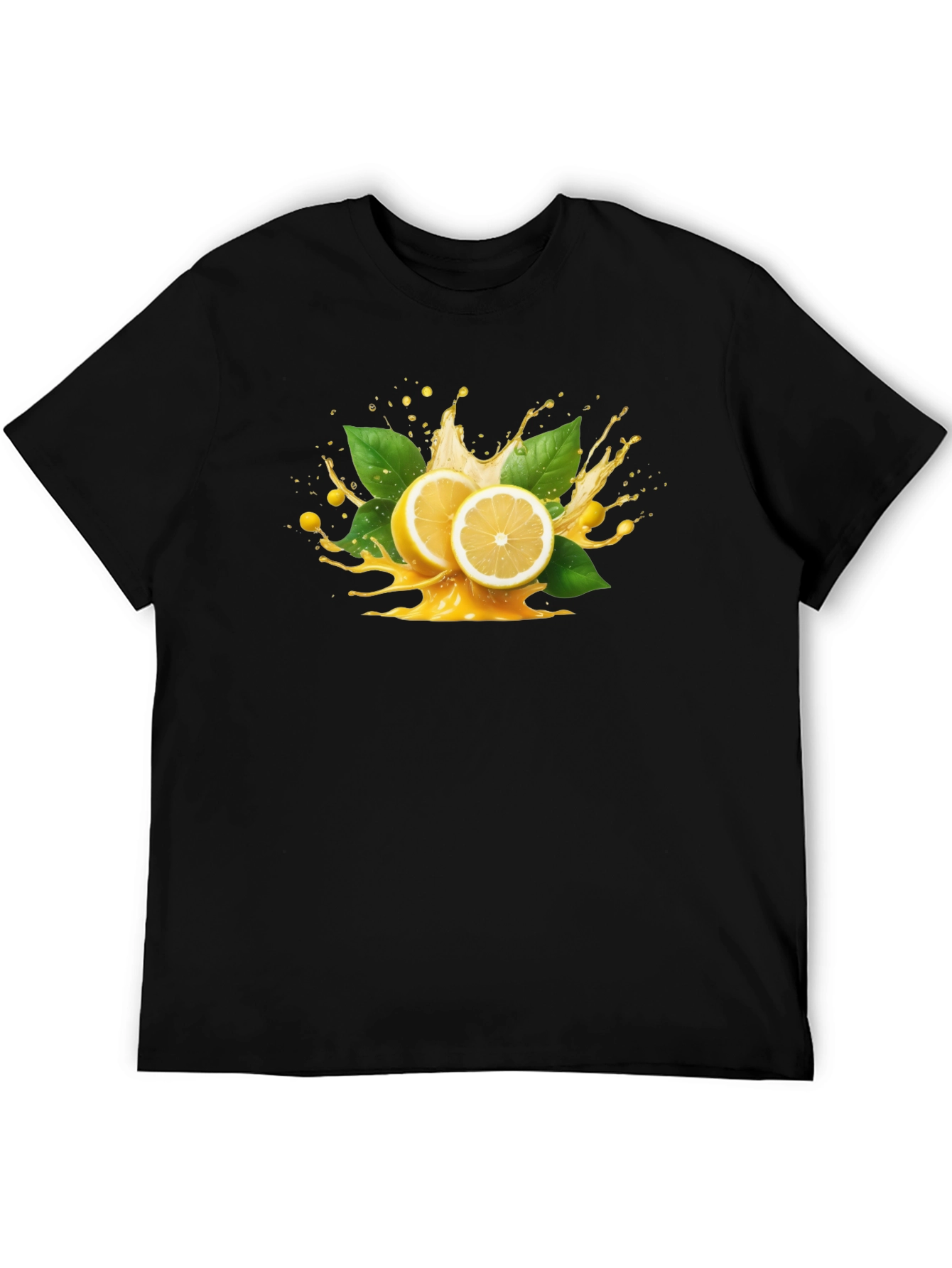 Lemon Splash Graphic Tee - Black