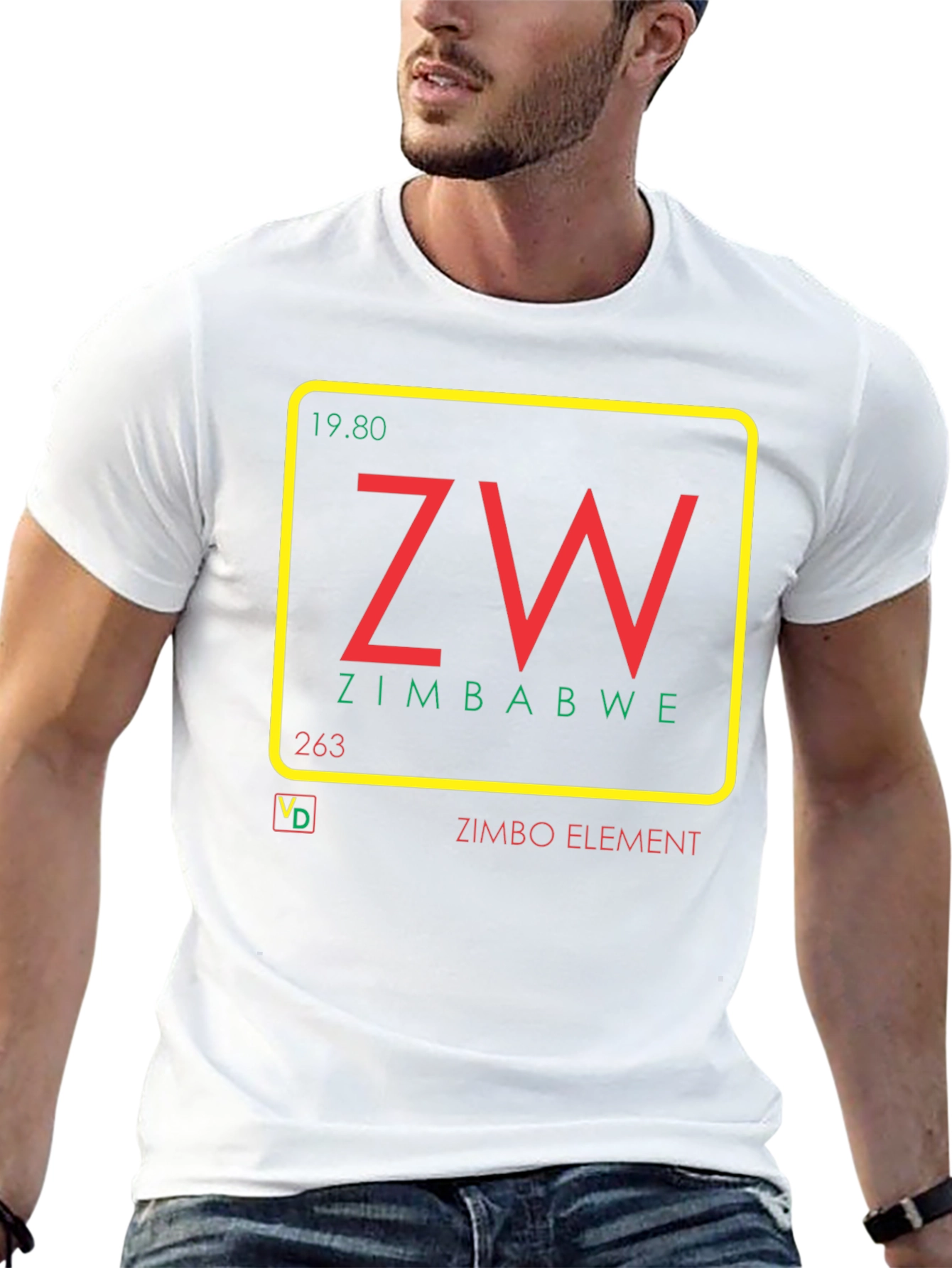 Zimbabwe Element T-Shirt - Unique Graphic Tee