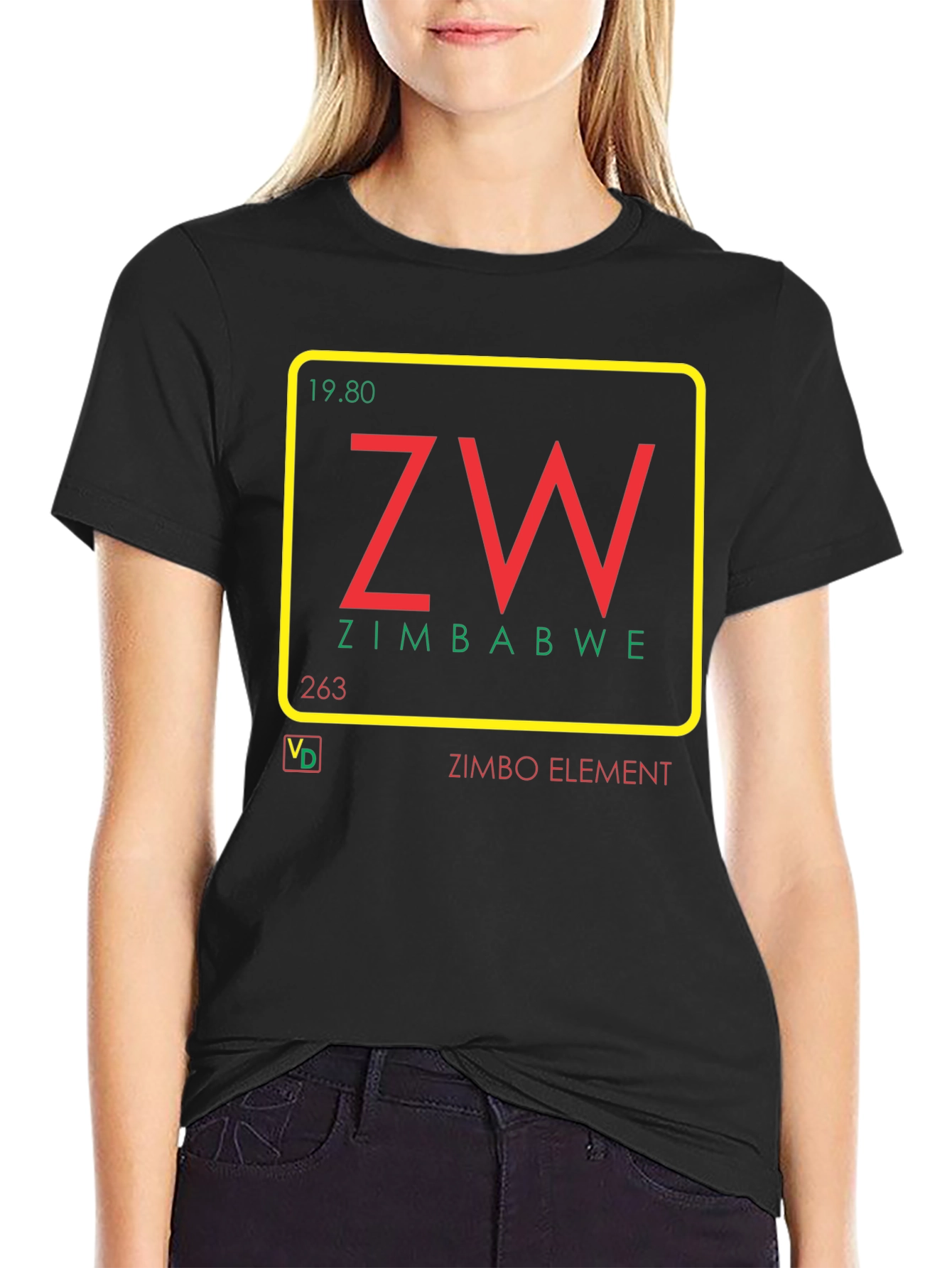 Zimbabwe Element T-Shirt - Unique Graphic Tee
