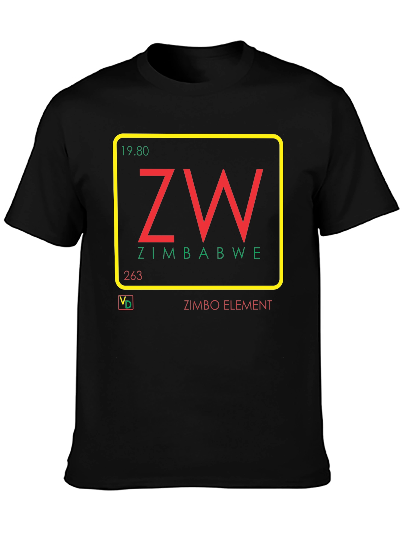 Zimbabwe Element T-Shirt - Unique Graphic Tee
