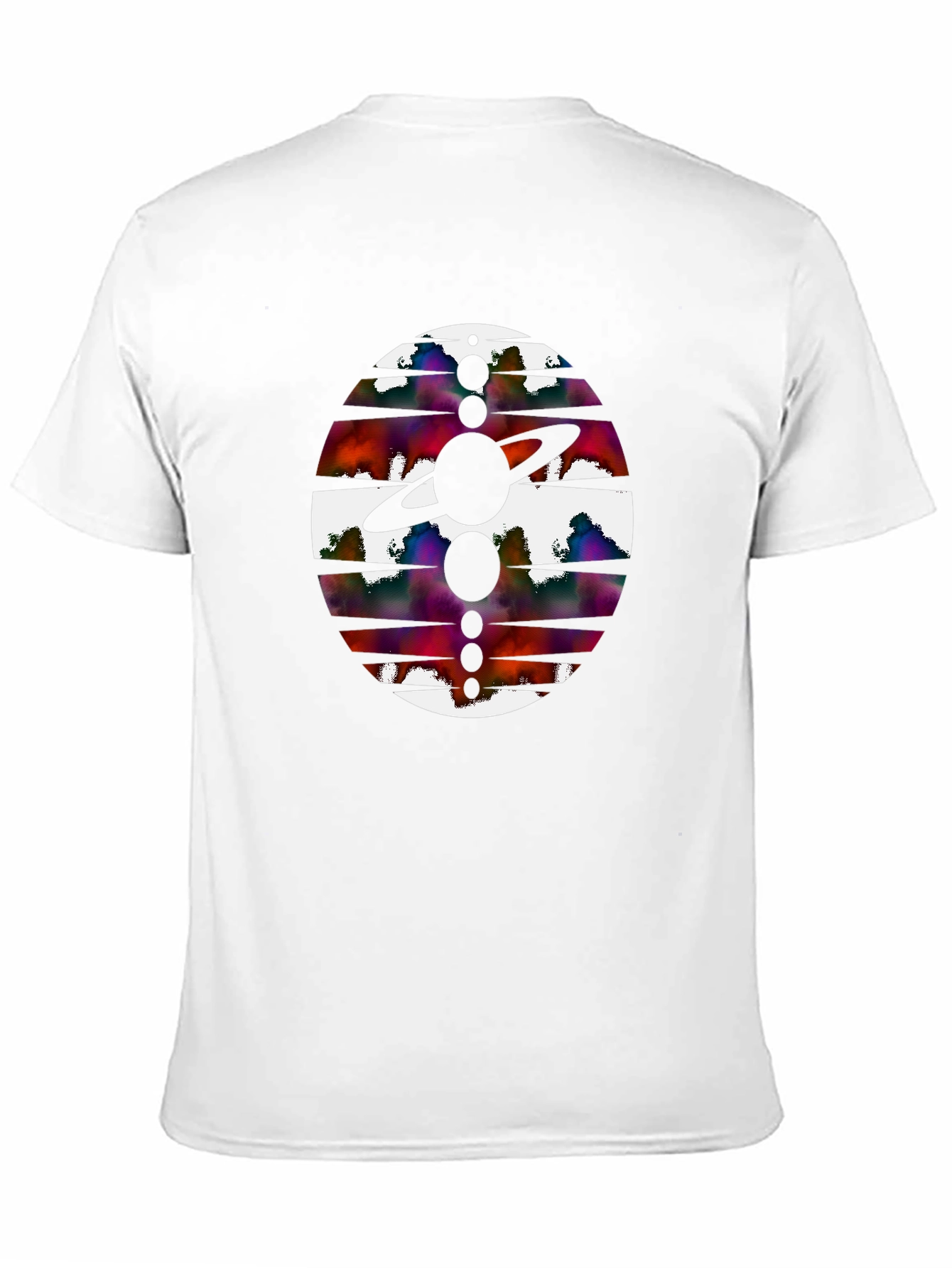 Abstract Planet Graphic Black Tee