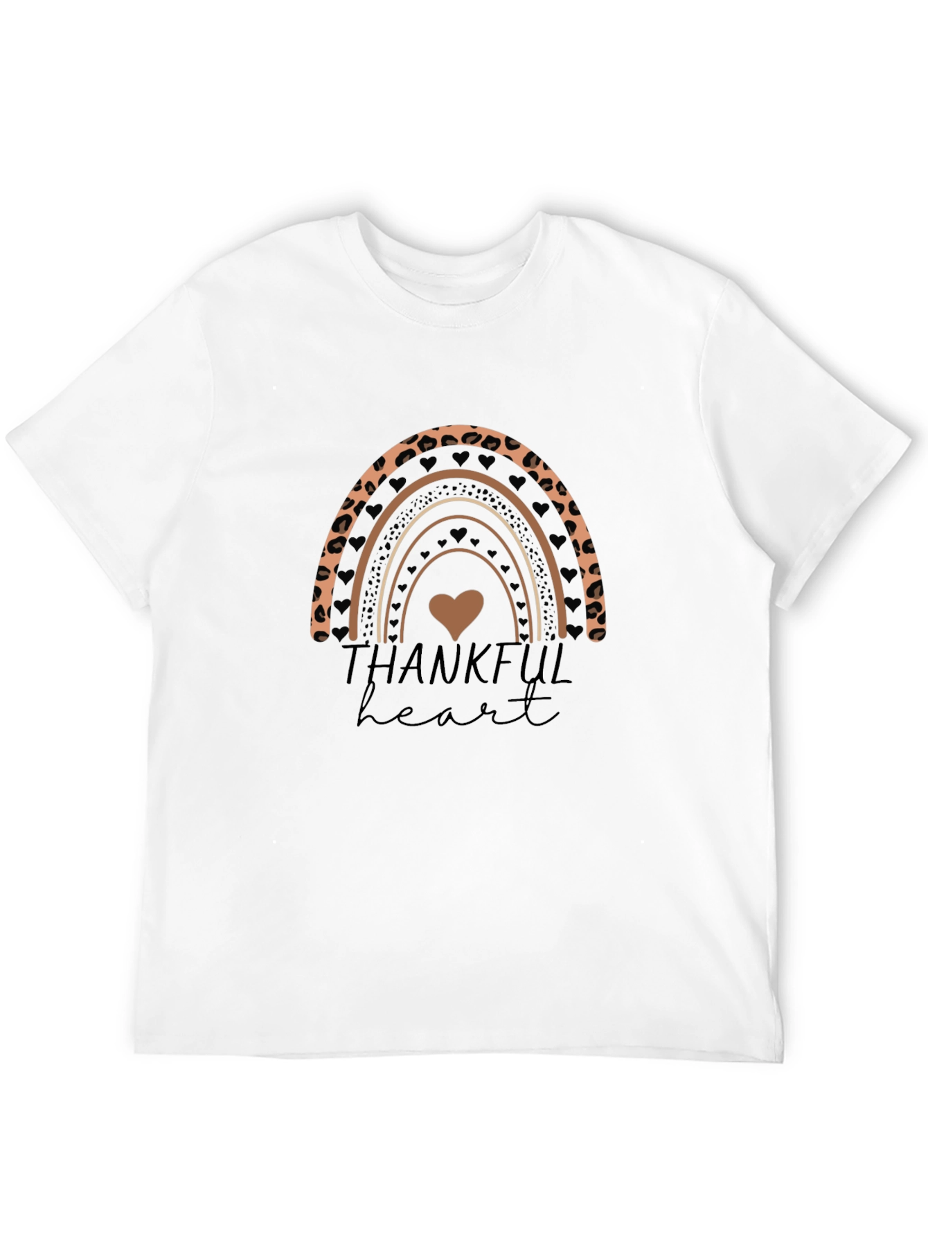 Thankful Heart Rainbow Graphic Tee