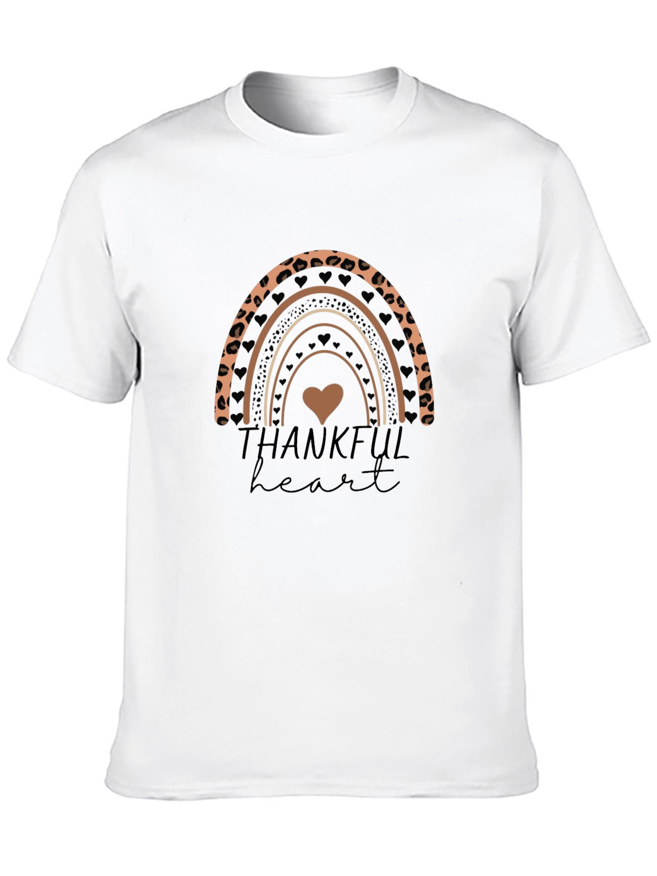 Thankful Heart Rainbow Graphic Tee