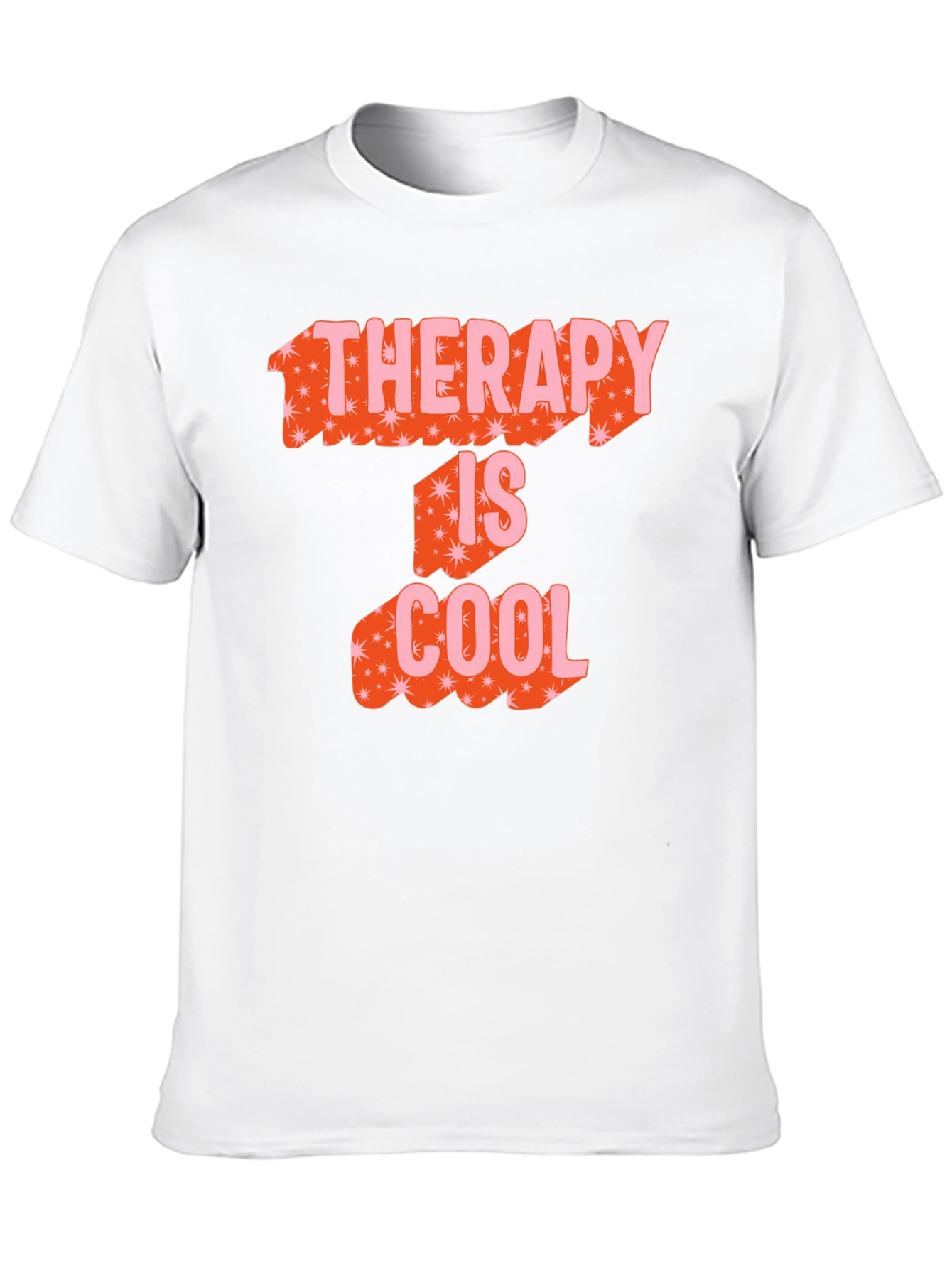 Therapy Is Cool Graphic Tee - Black
