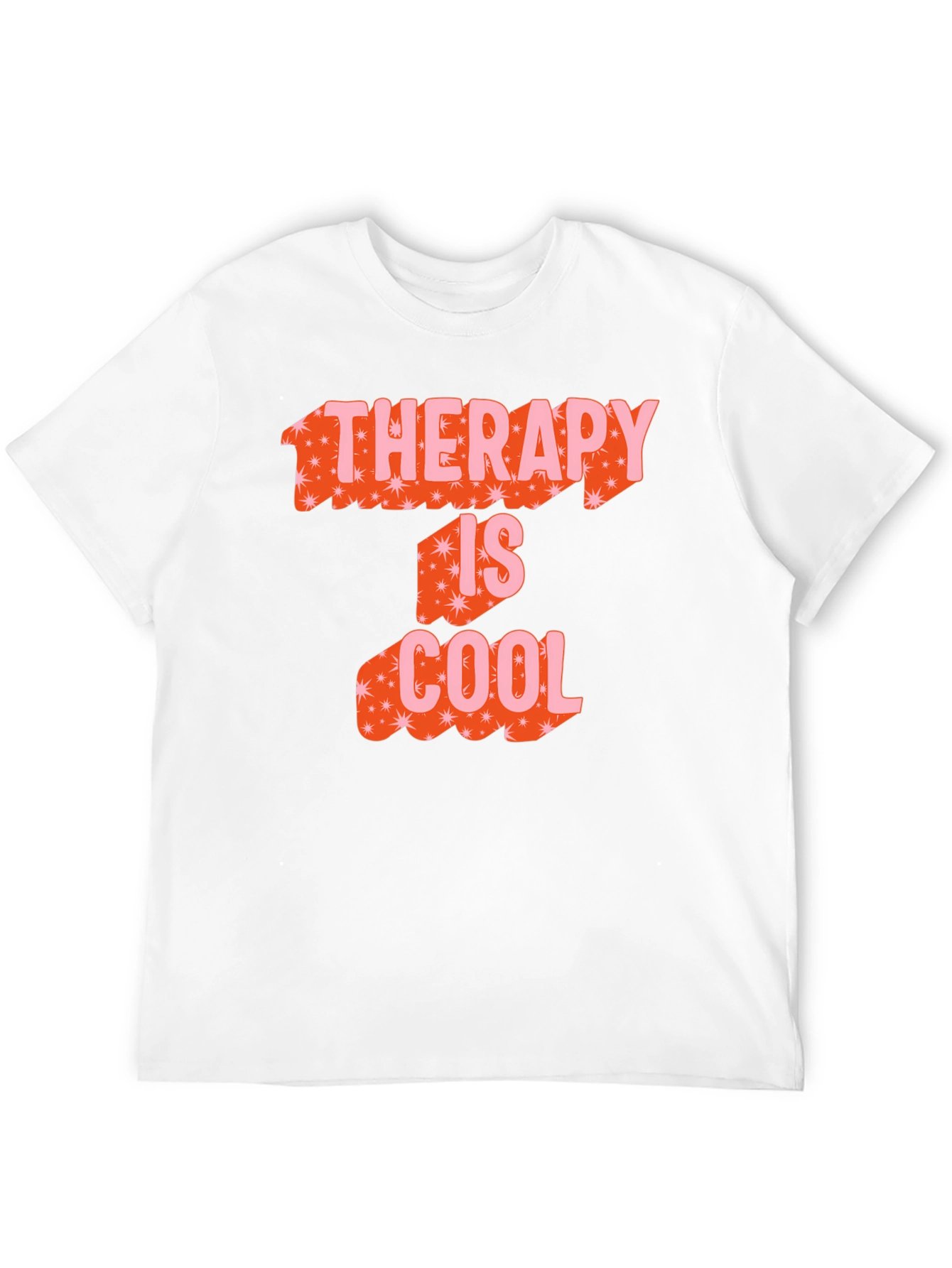 Therapy Is Cool Graphic Tee - Black