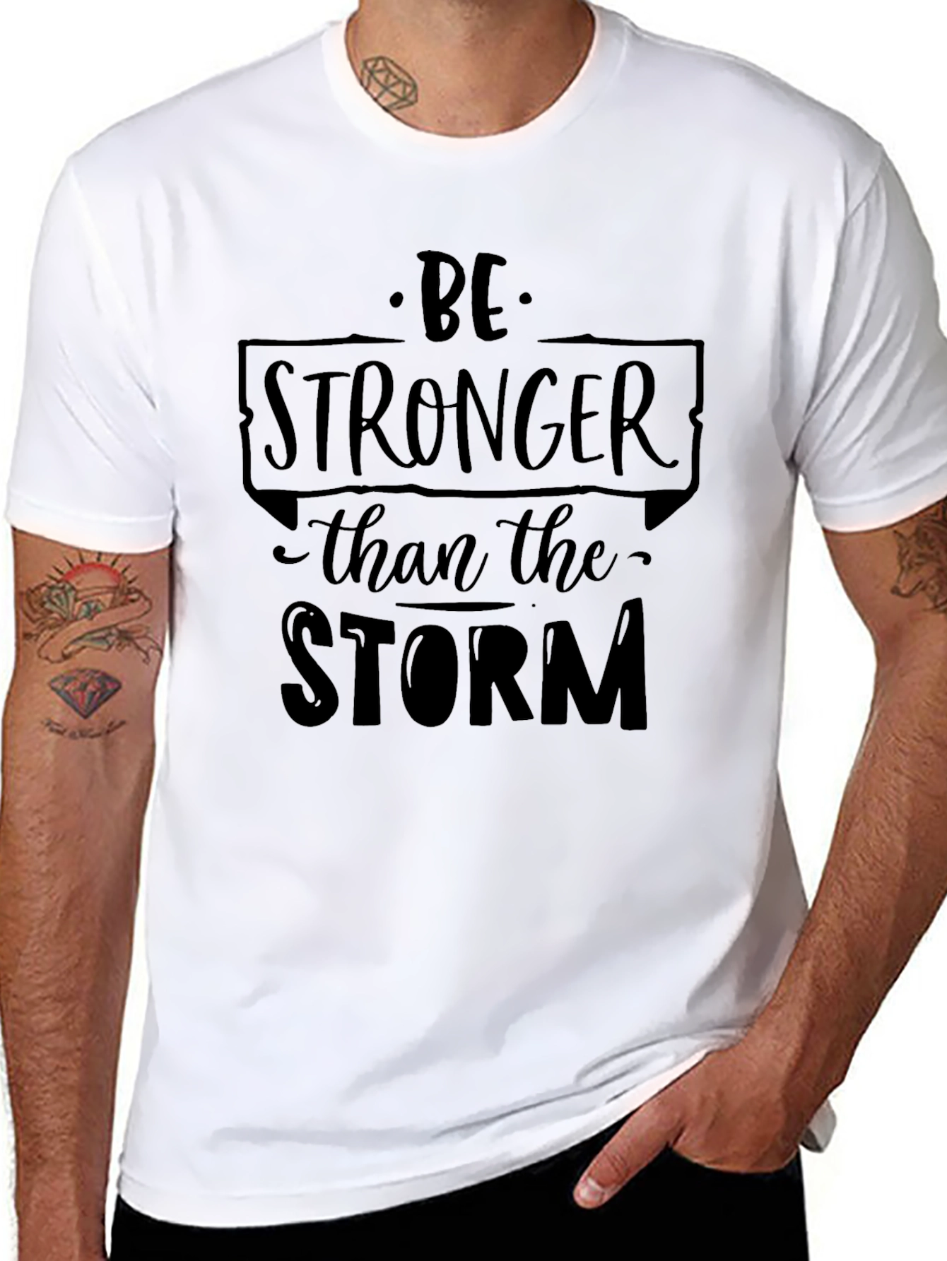 Be Stronger Than The Storm Graphic T-Shirt