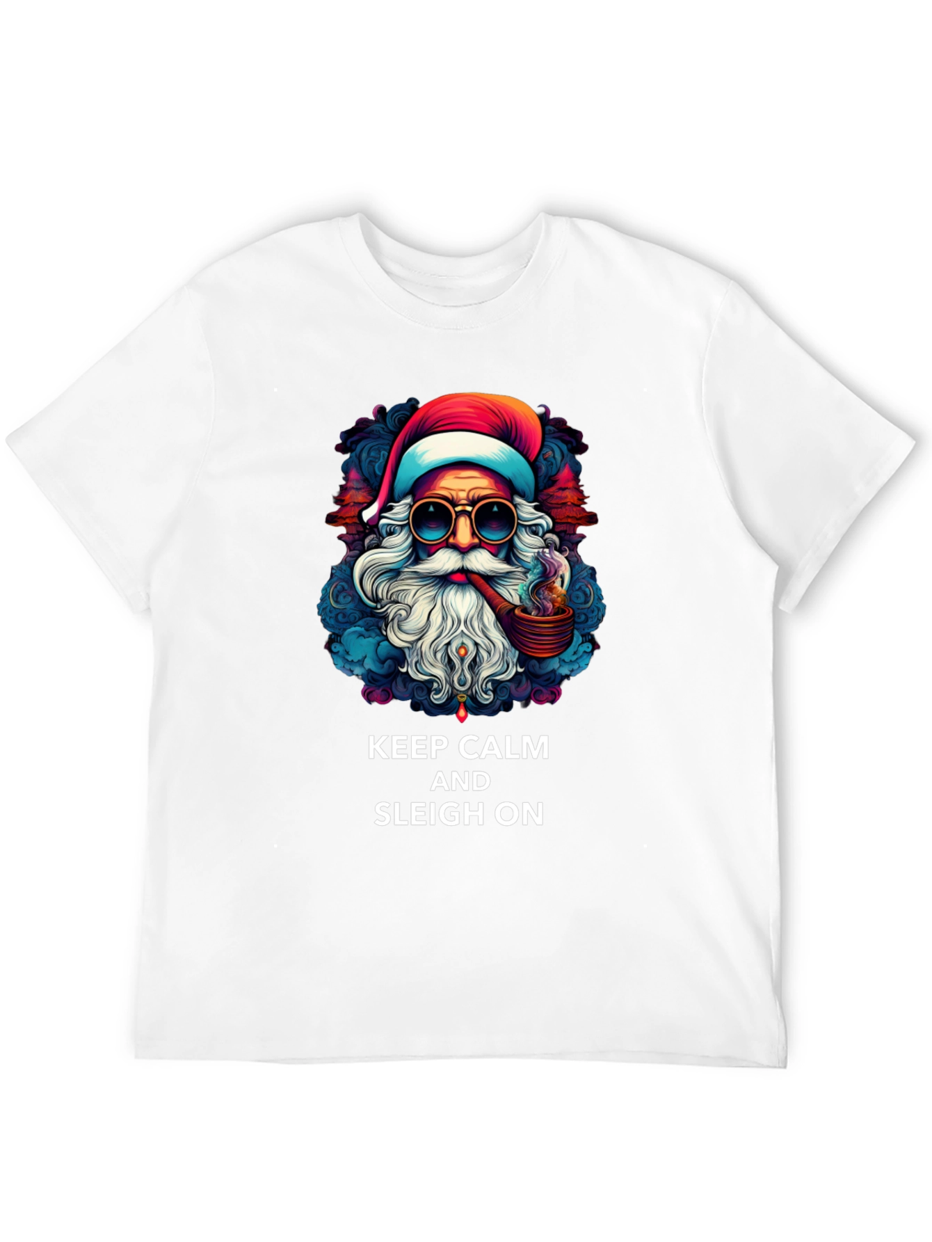 Keep Calm & Sleigh On Santa T-Shirt