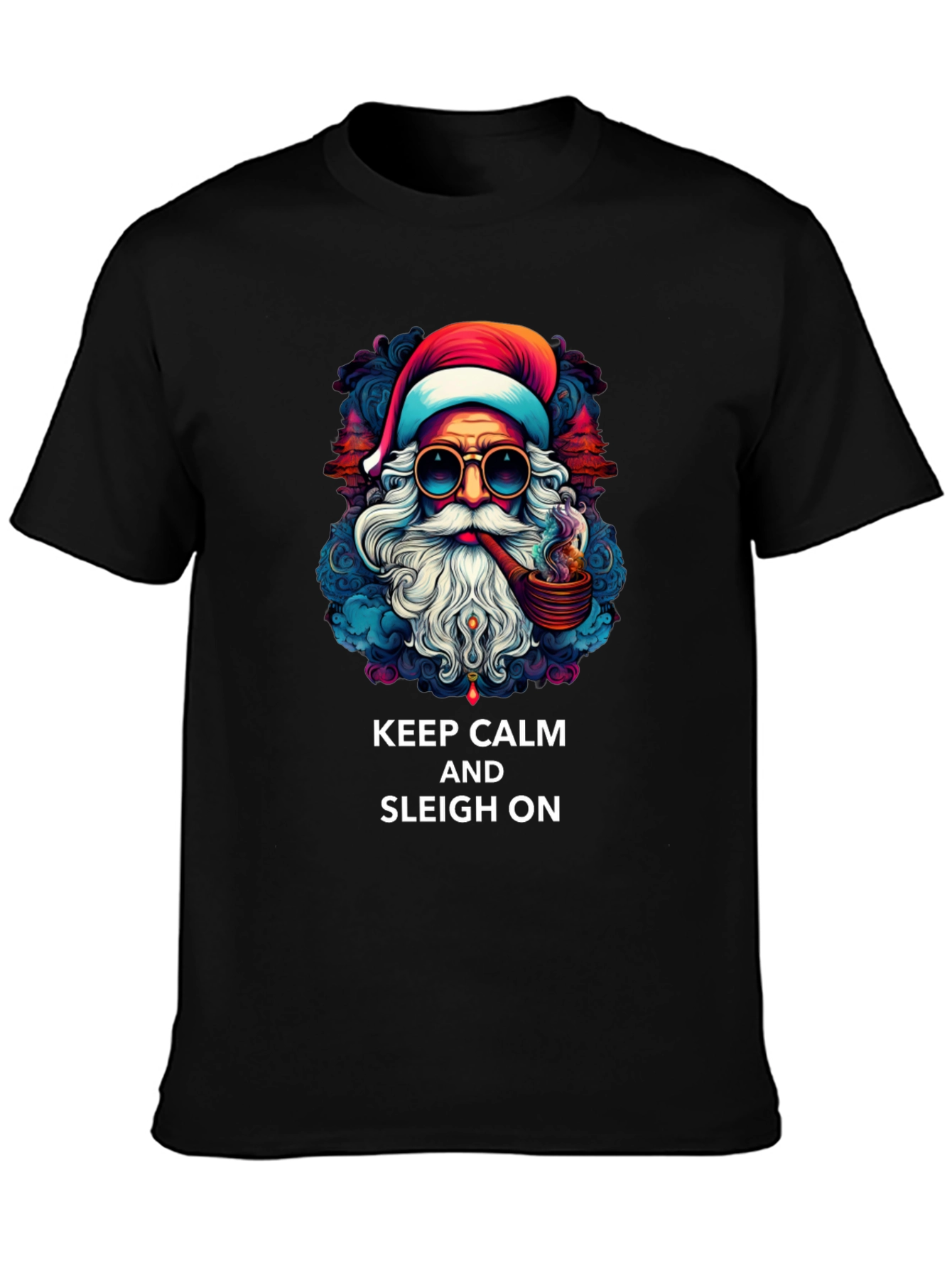 Keep Calm & Sleigh On Santa T-Shirt