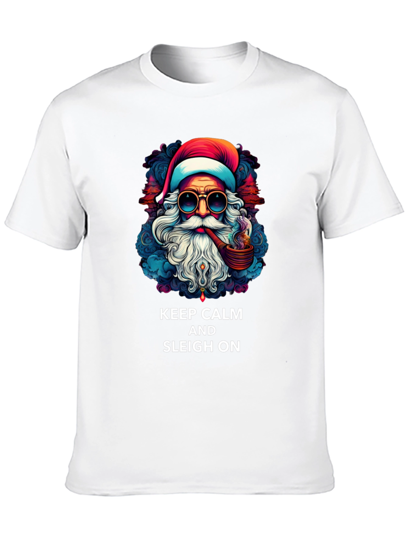 Keep Calm & Sleigh On Santa T-Shirt