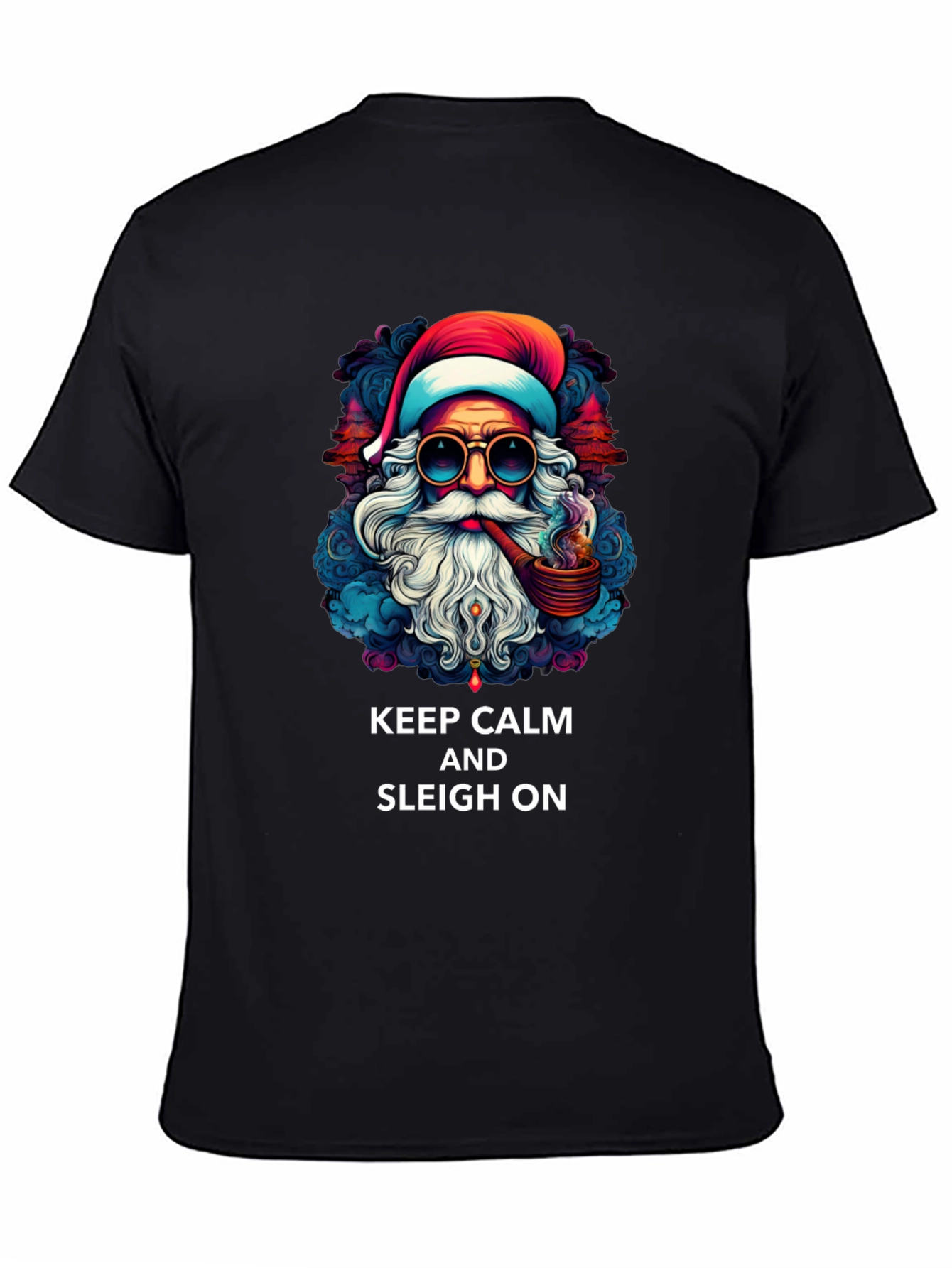 Keep Calm & Sleigh On Santa T-Shirt