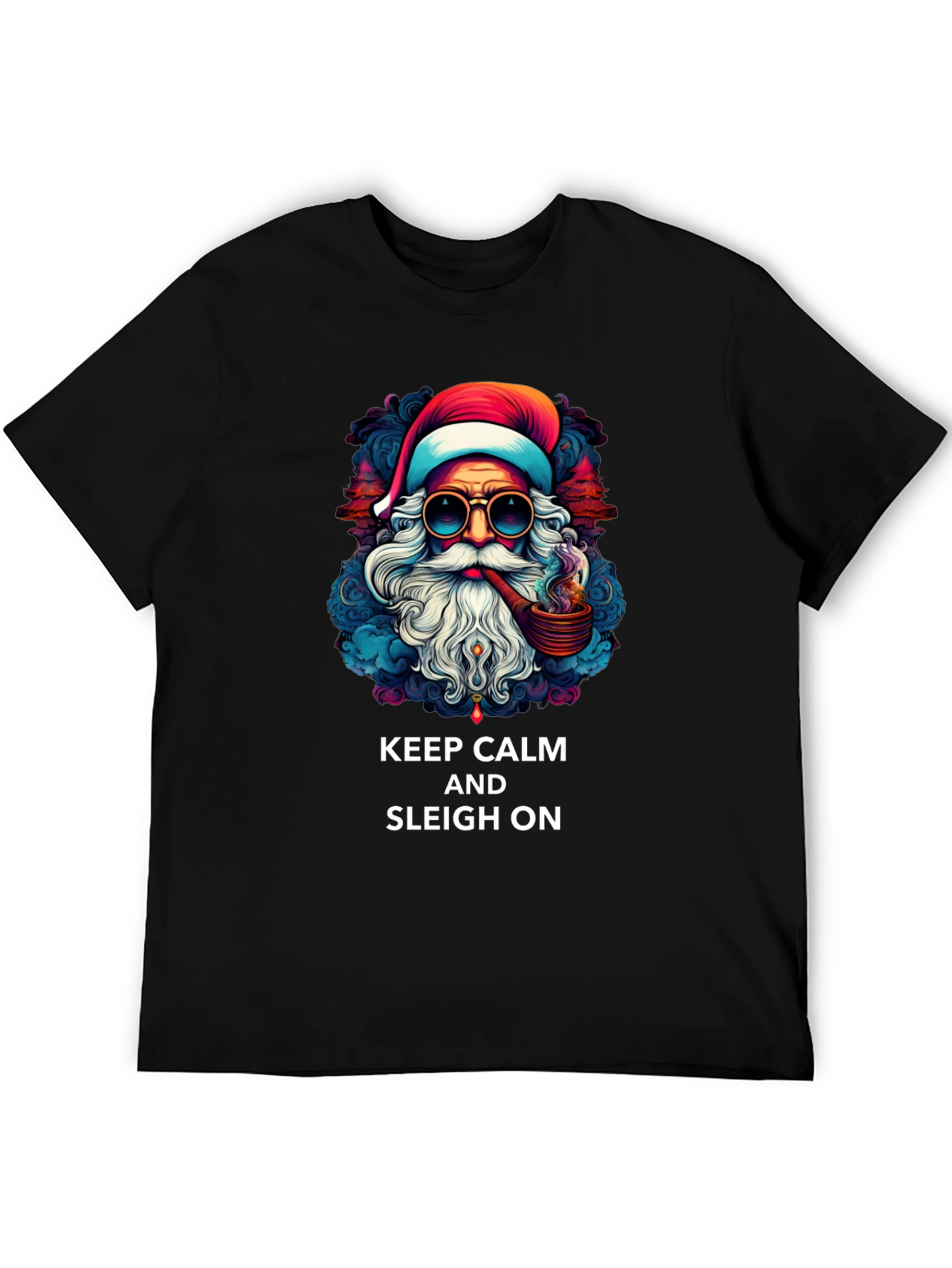 Keep Calm & Sleigh On Santa T-Shirt
