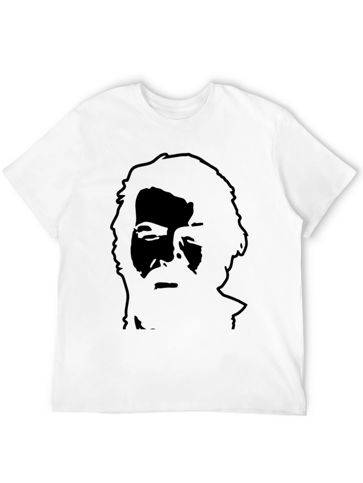 Silhouette Portrait Black T-Shirt