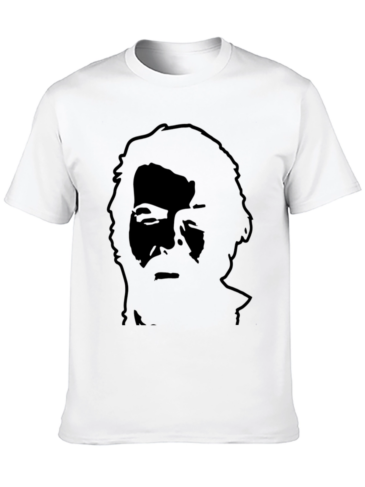 Silhouette Portrait Black T-Shirt