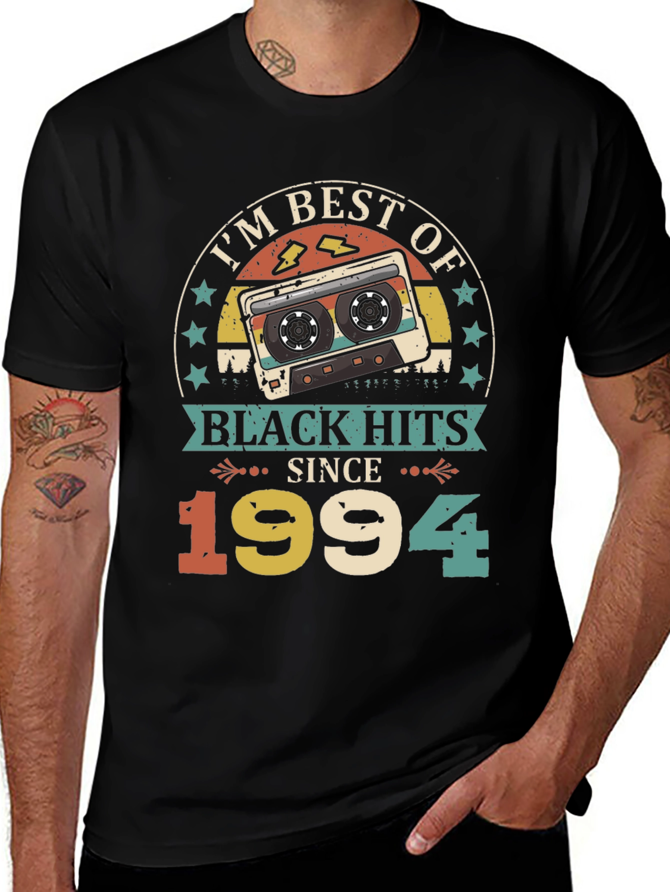 Best of Black Hits Since 1994 Retro Cassette T-Shirt