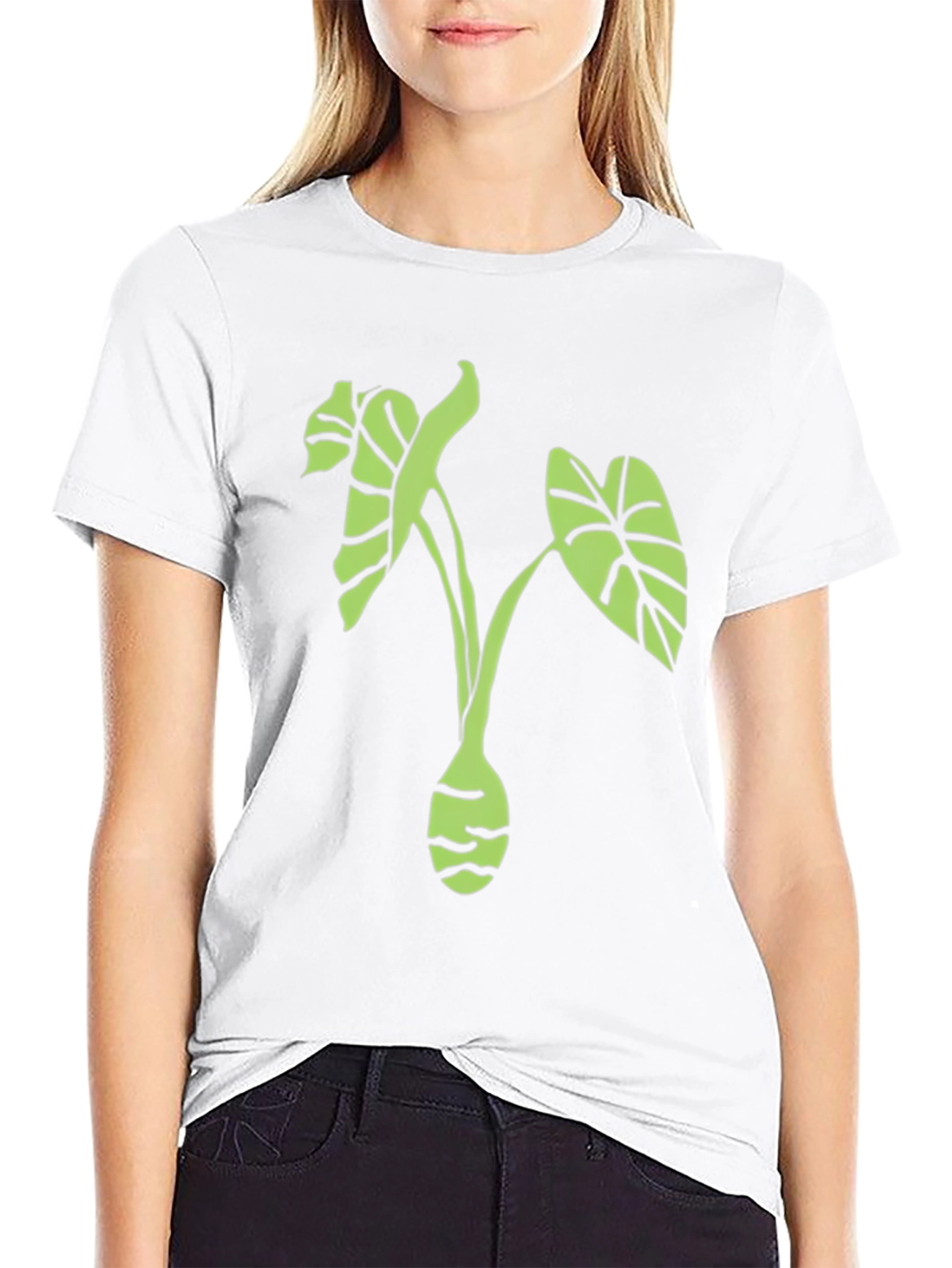 Green Taro Plant Graphic Tee