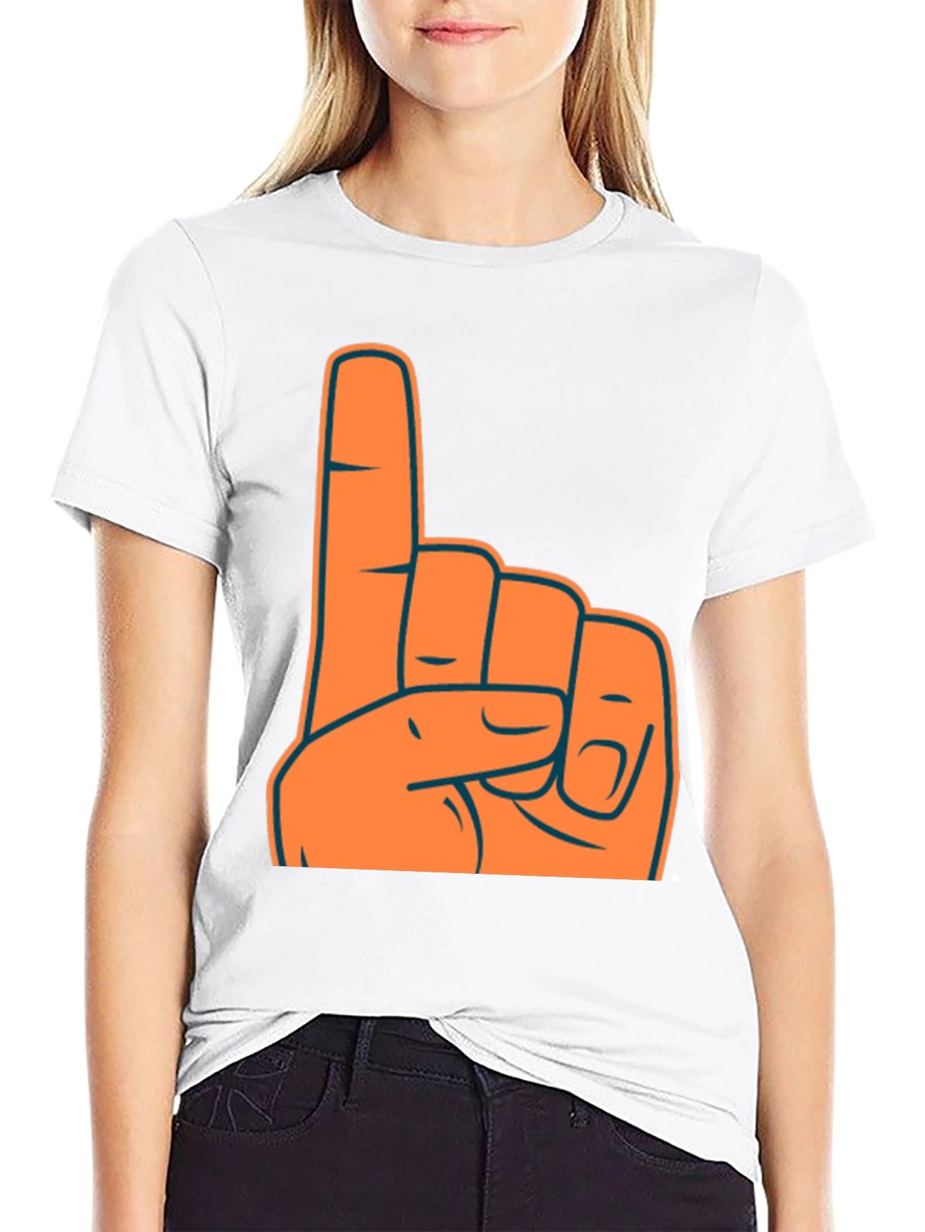 Foam Finger Number One Fan T-Shirt