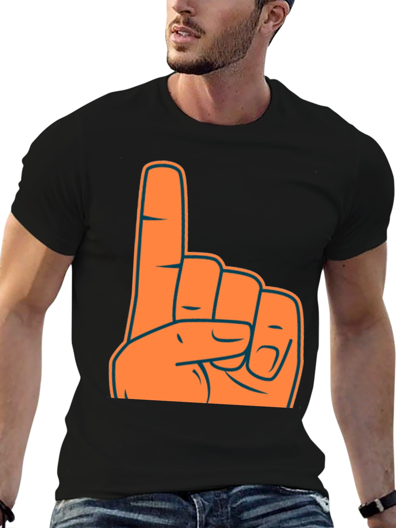 Foam Finger Number One Fan T-Shirt
