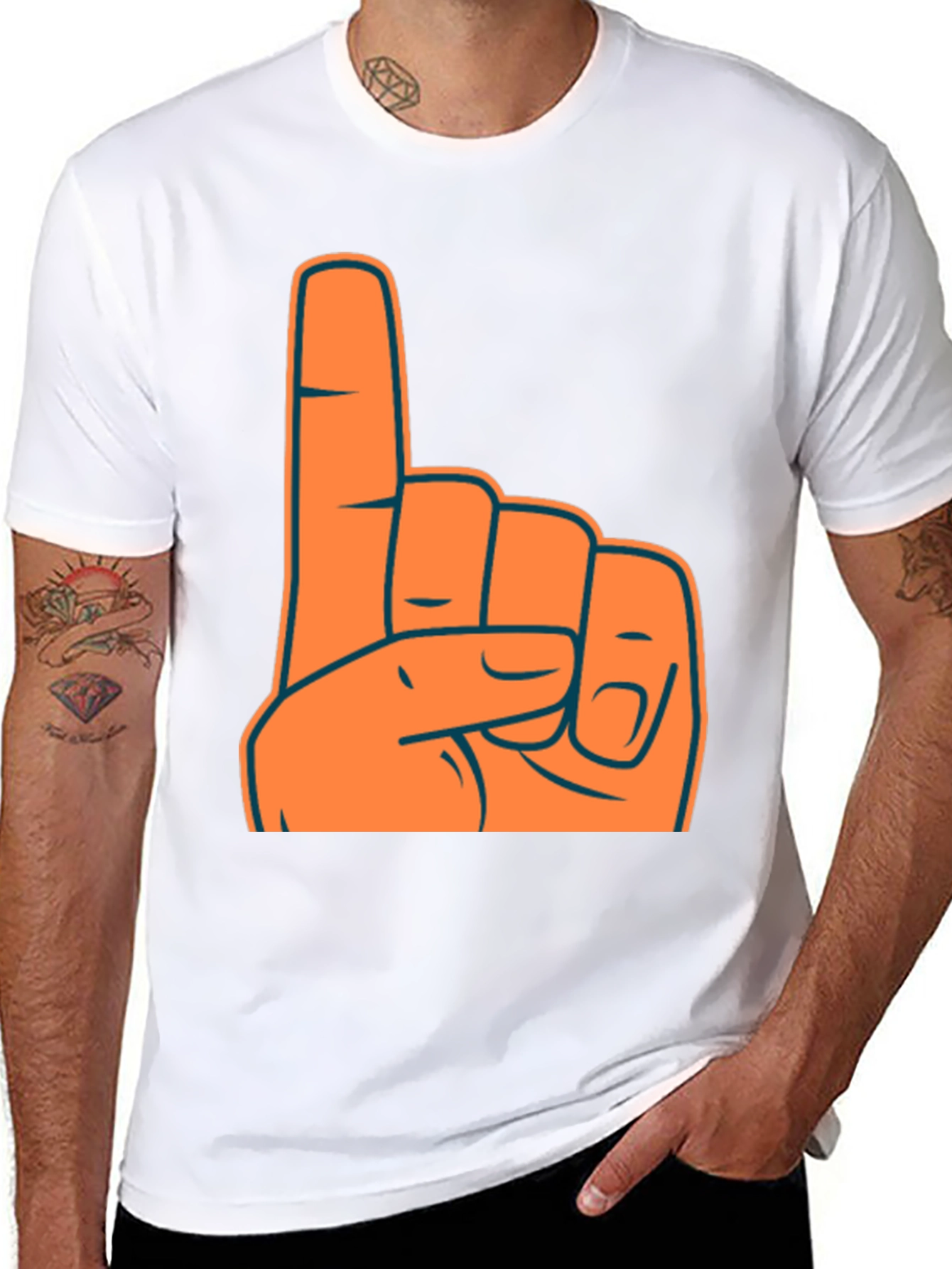Foam Finger Number One Fan T-Shirt