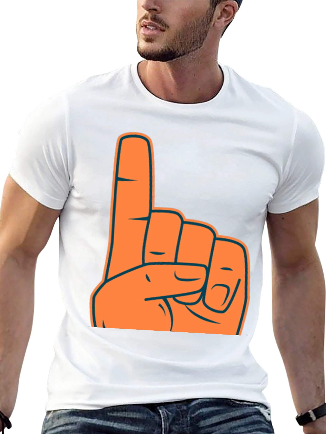Foam Finger Number One Fan T-Shirt