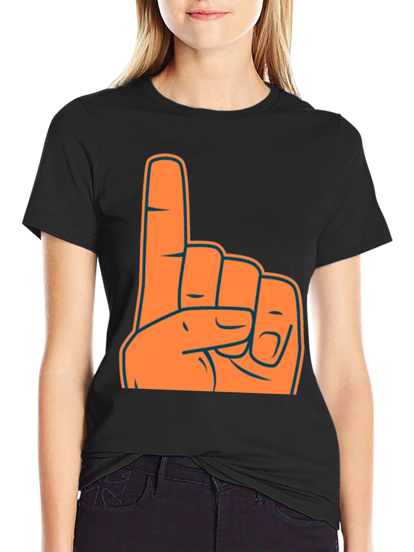 Foam Finger Number One Fan T-Shirt