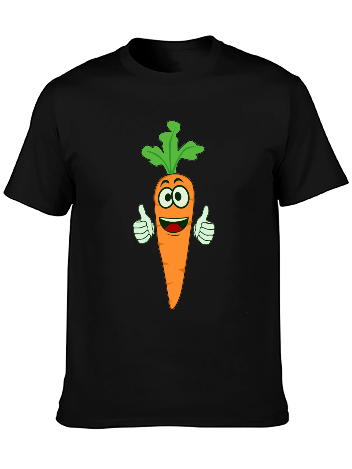 Funny Carrot Cartoon T-Shirt - Vegetable Lover Tee