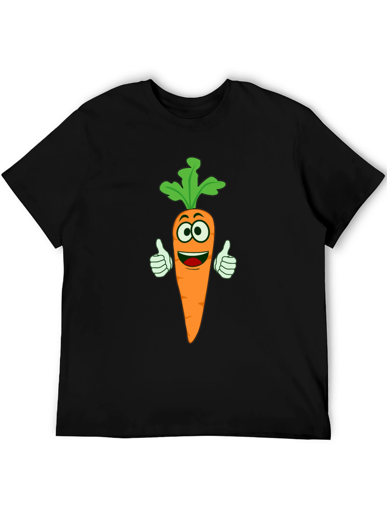 Funny Carrot Cartoon T-Shirt - Vegetable Lover Tee