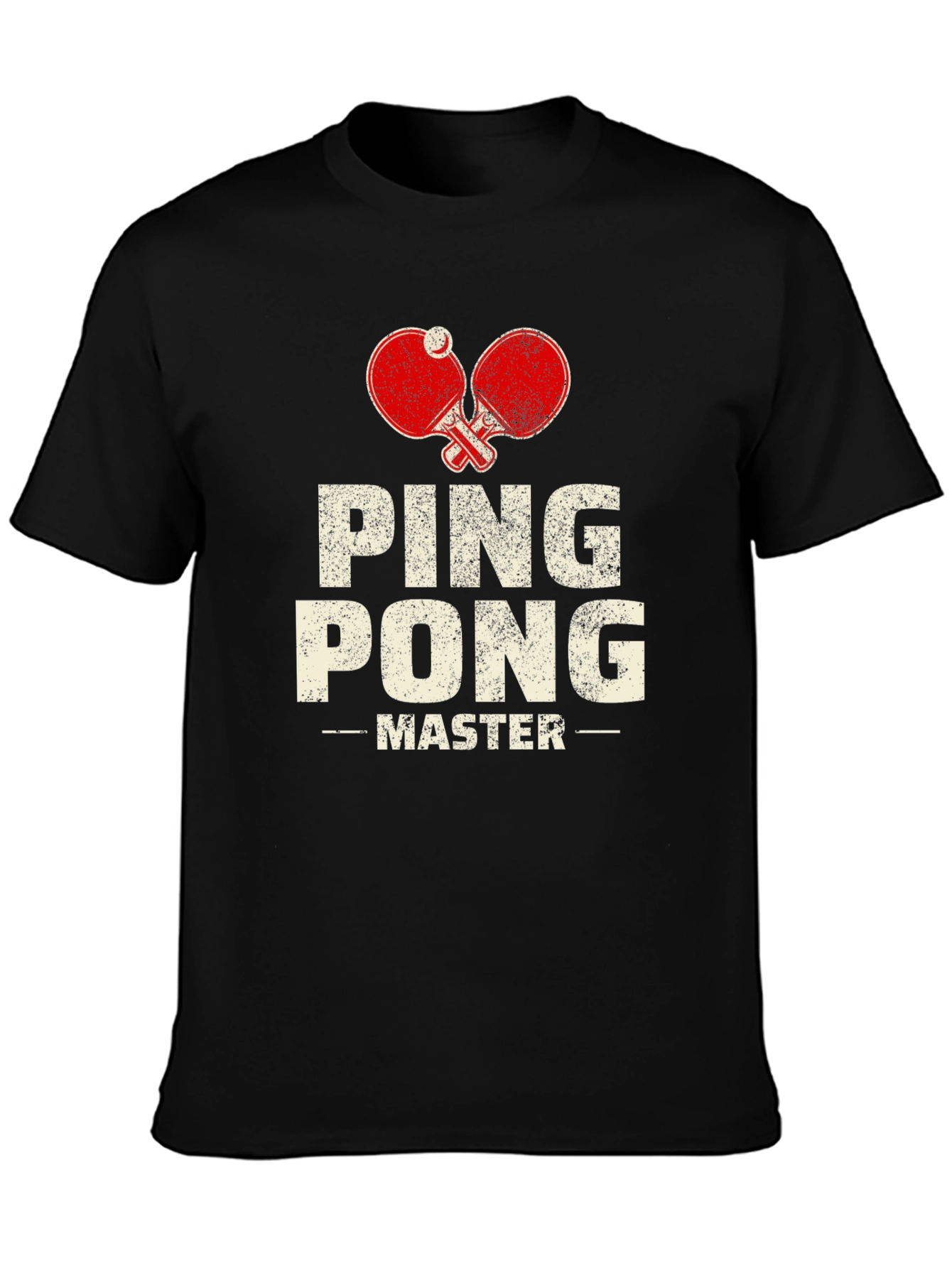 Ping Pong Master Black T-Shirt