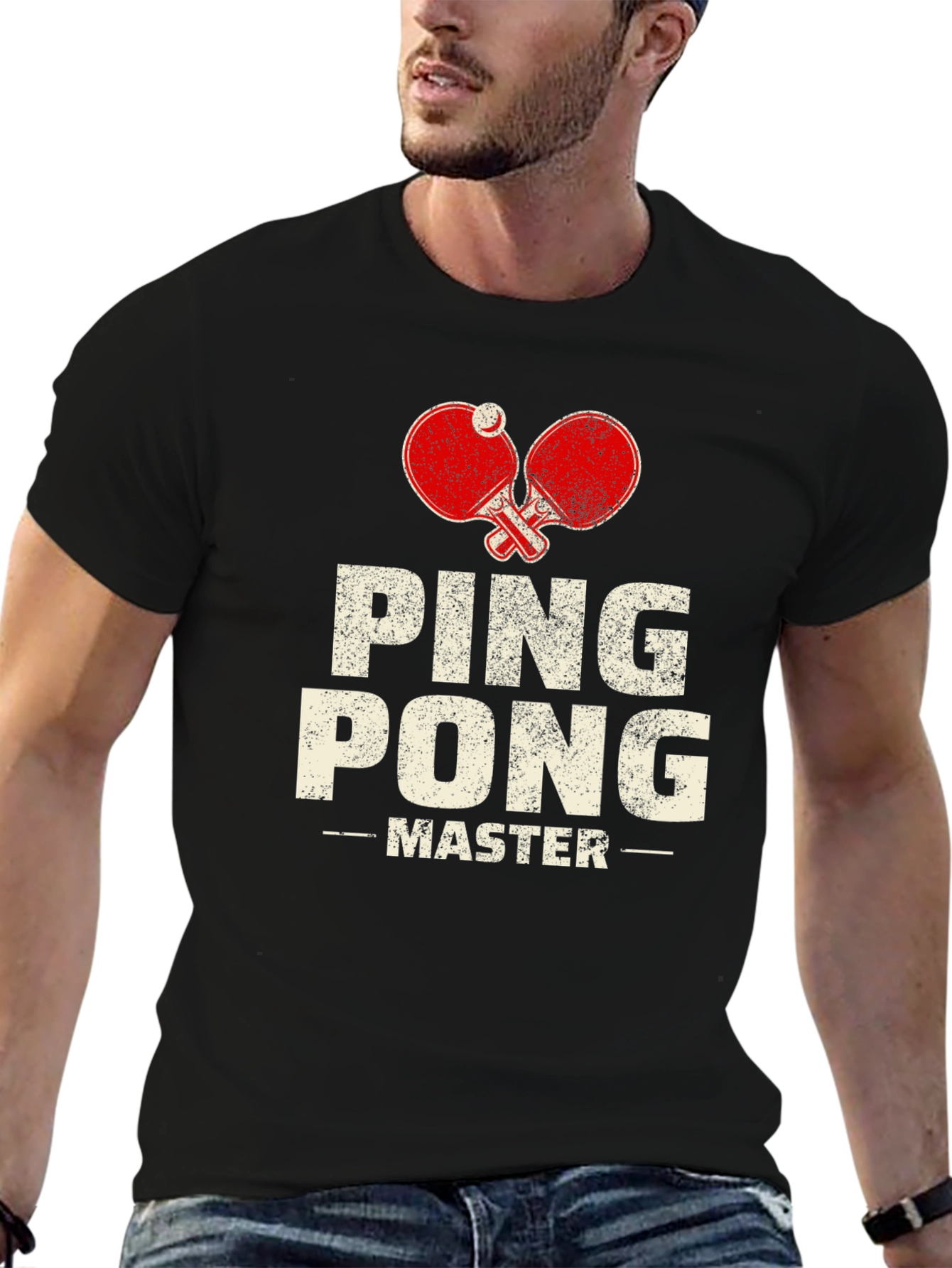 Ping Pong Master Black T-Shirt