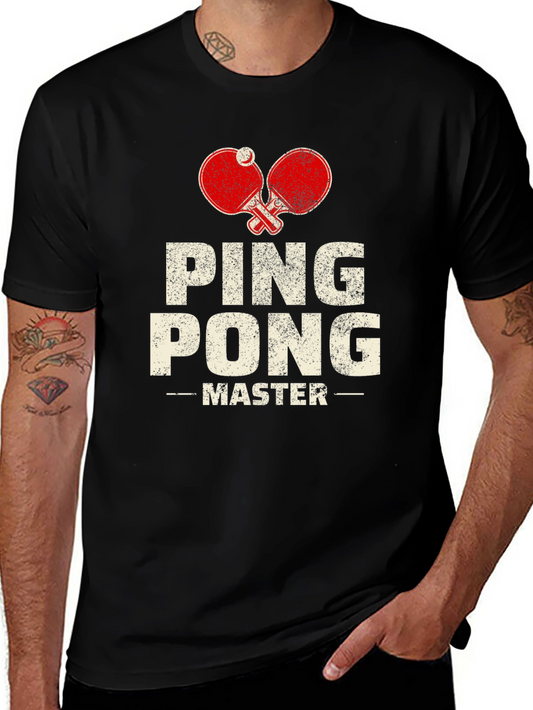 Ping Pong Master Black T-Shirt