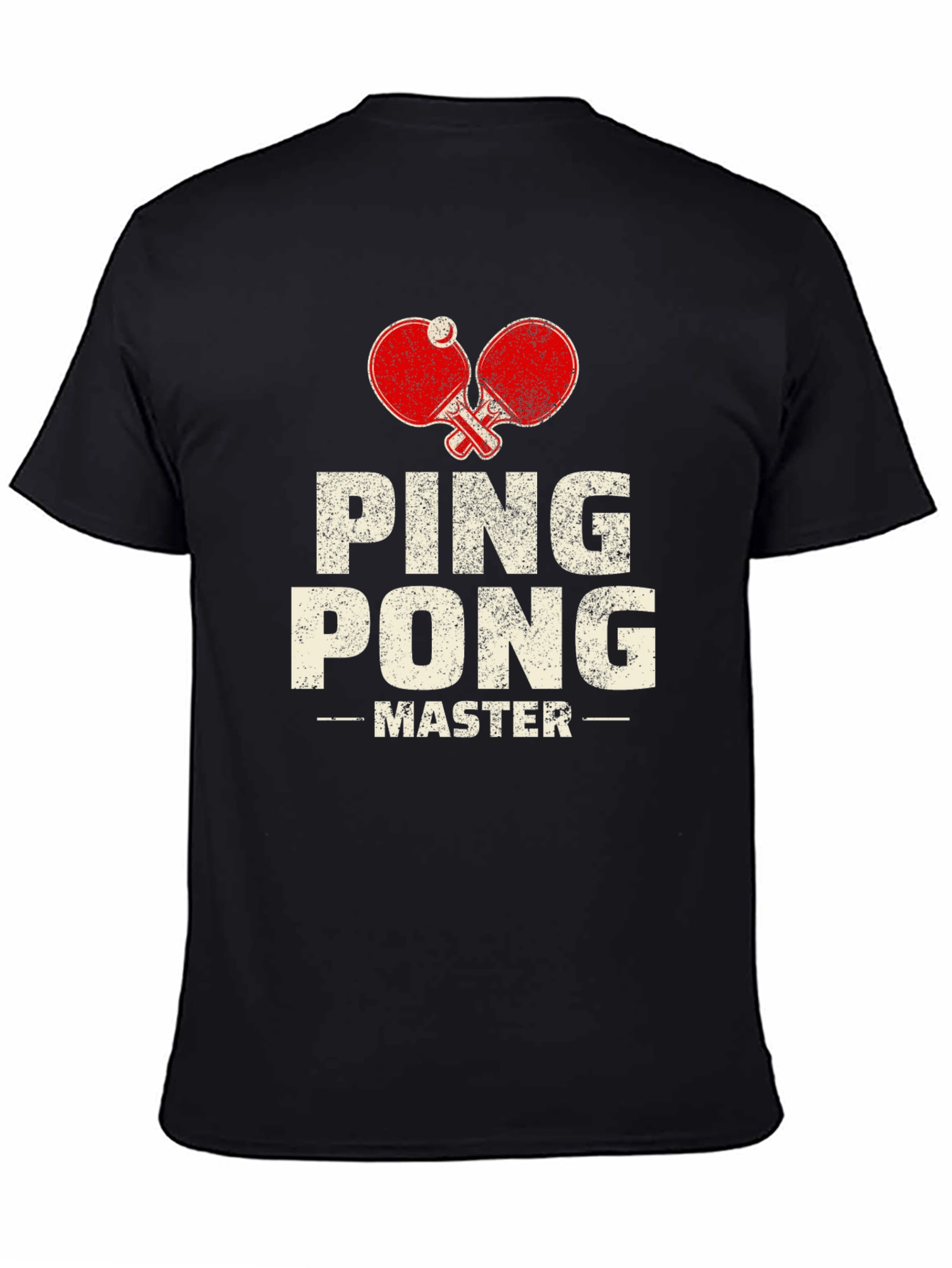 Ping Pong Master Black T-Shirt