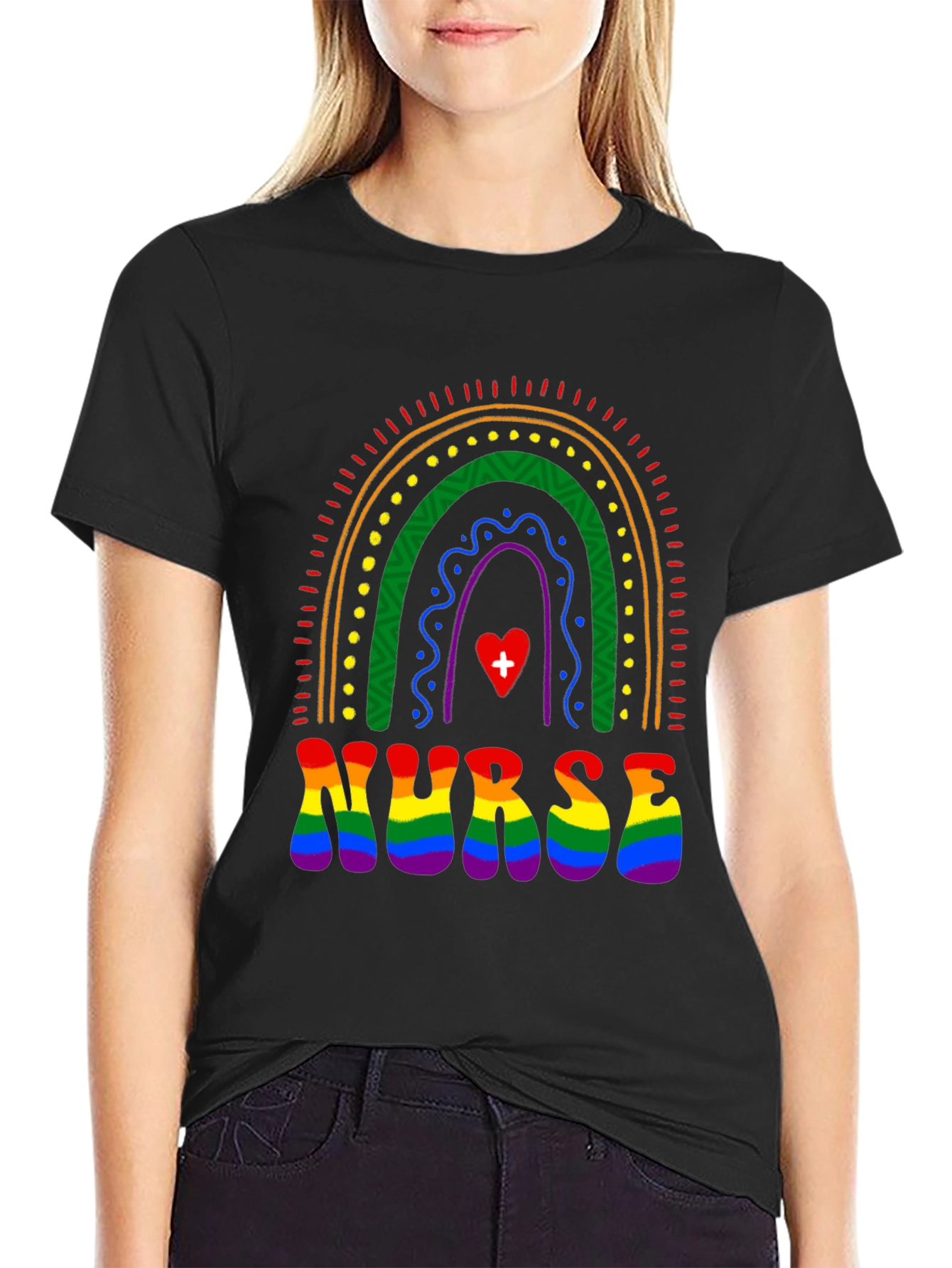 Rainbow Nurse Pride T-Shirt