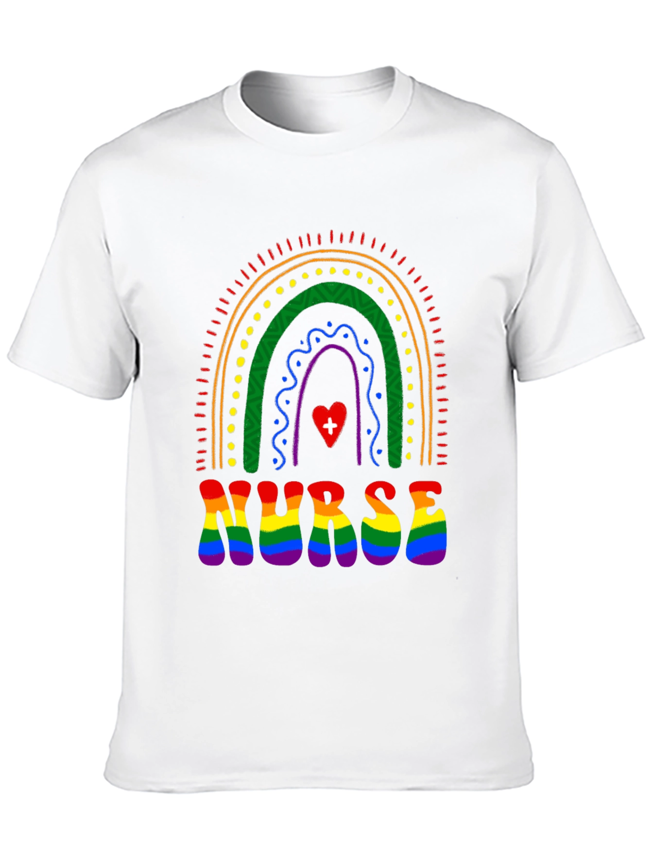 Rainbow Nurse Pride T-Shirt