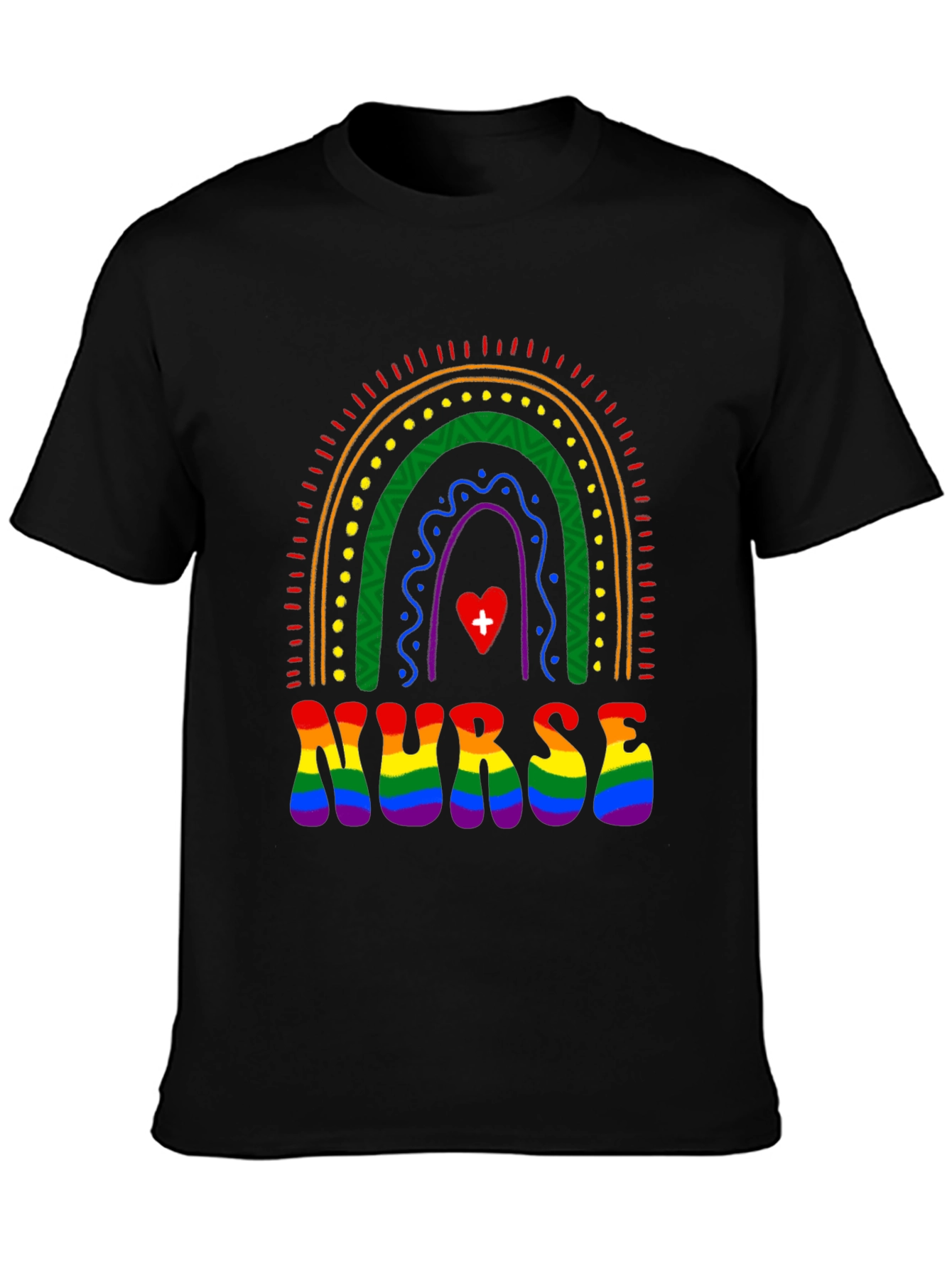 Rainbow Nurse Pride T-Shirt