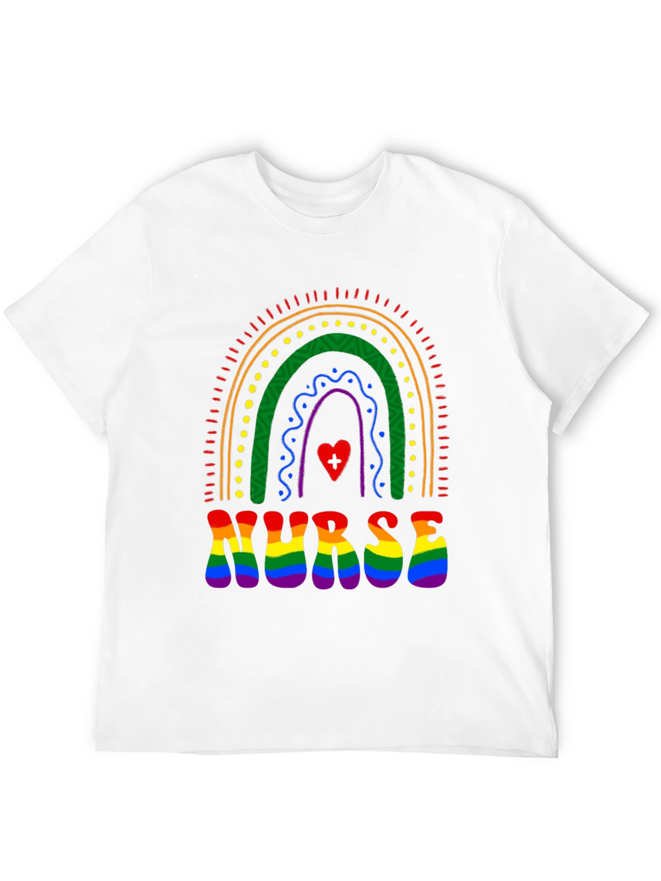 Rainbow Nurse Pride T-Shirt