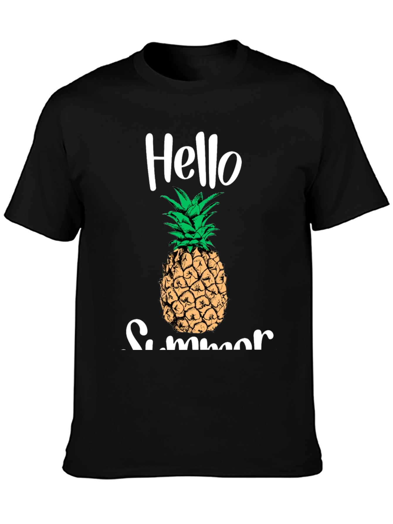 Hello Summer Pineapple Graphic Tee
