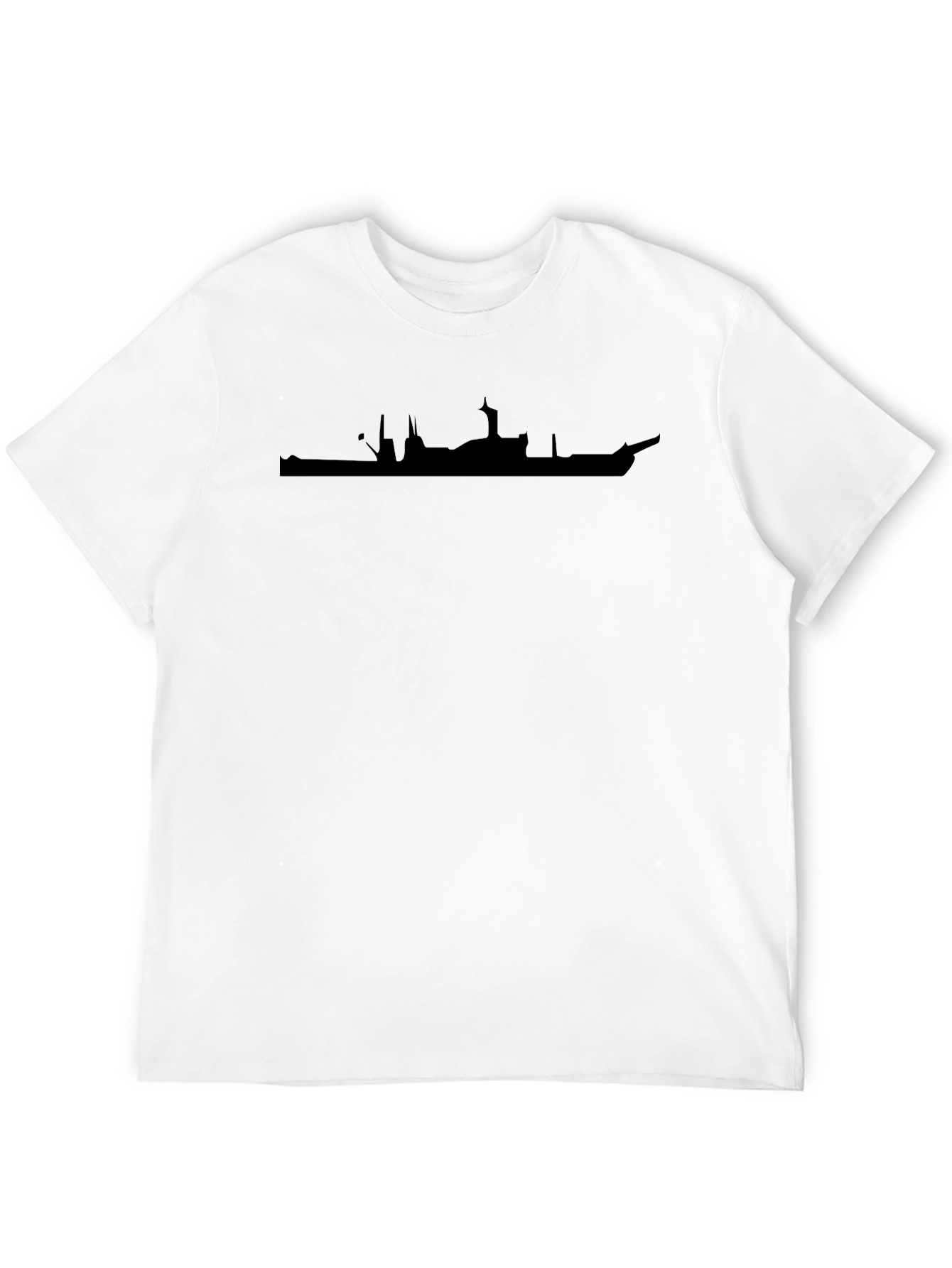 City Silhouette Graphic Tee - Modern Black T-Shirt