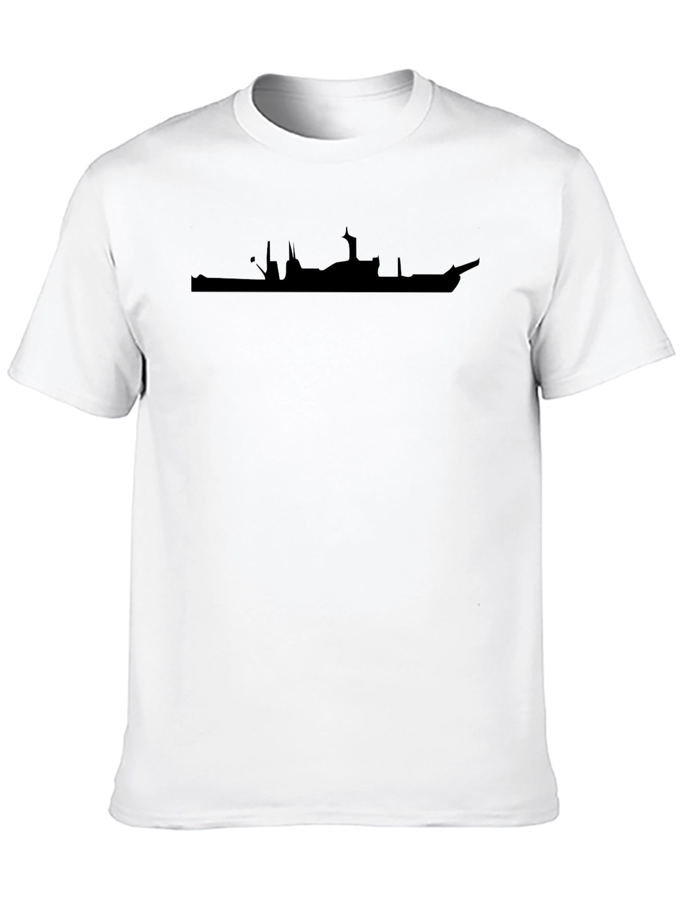City Silhouette Graphic Tee - Modern Black T-Shirt