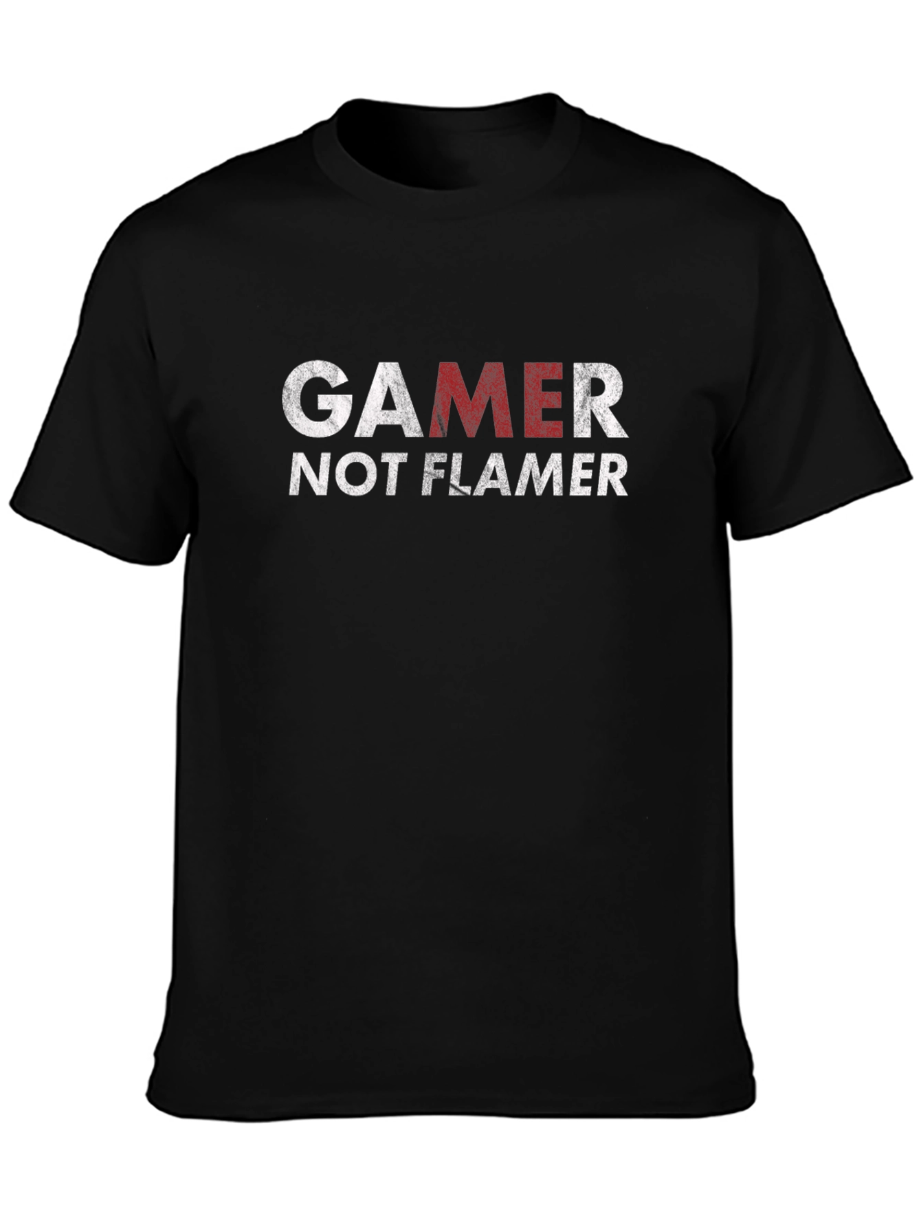 Gamer Not Flamer Graphic Tee - Black T-Shirt