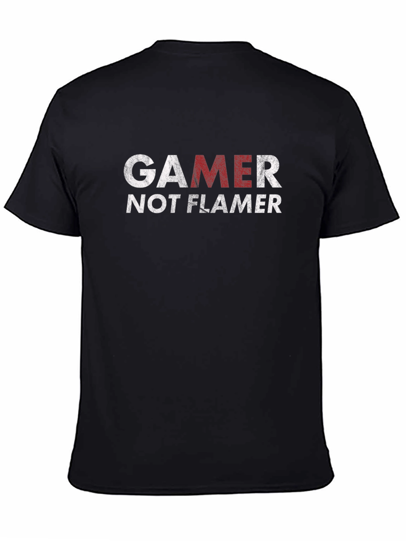 Gamer Not Flamer Graphic Tee - Black T-Shirt